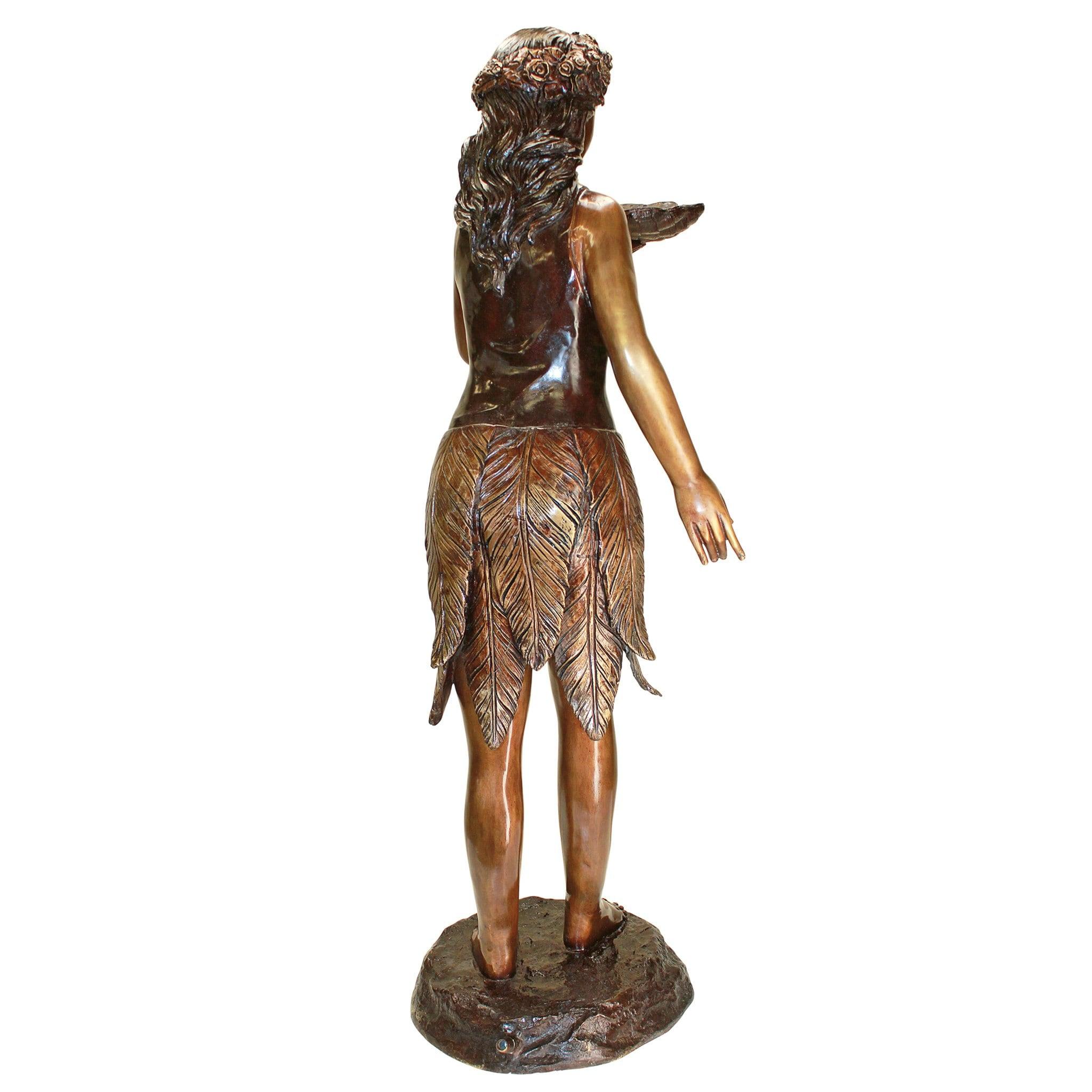 Leaf Maiden Cast Garden Statue