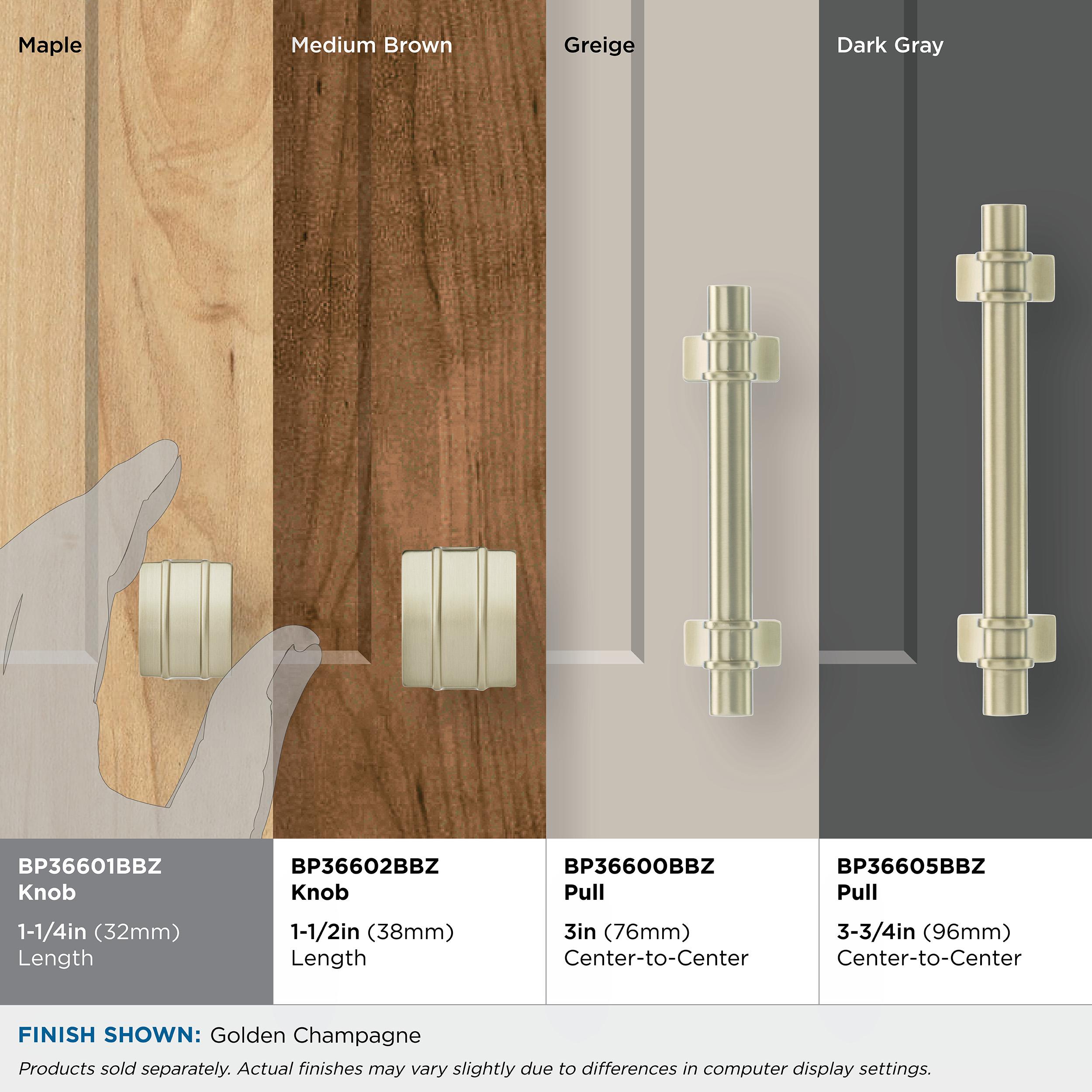 Davenport 1 3/16" Length Square Knob