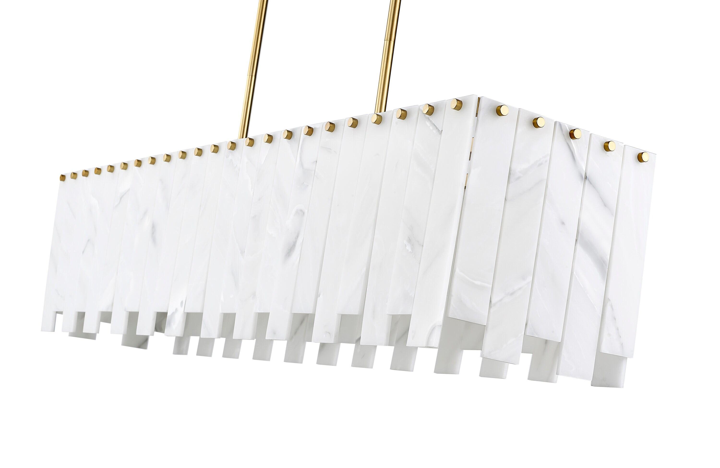 Z-Lite Viviana 7 - Light Island Pendant Light in  Rubbed Brass