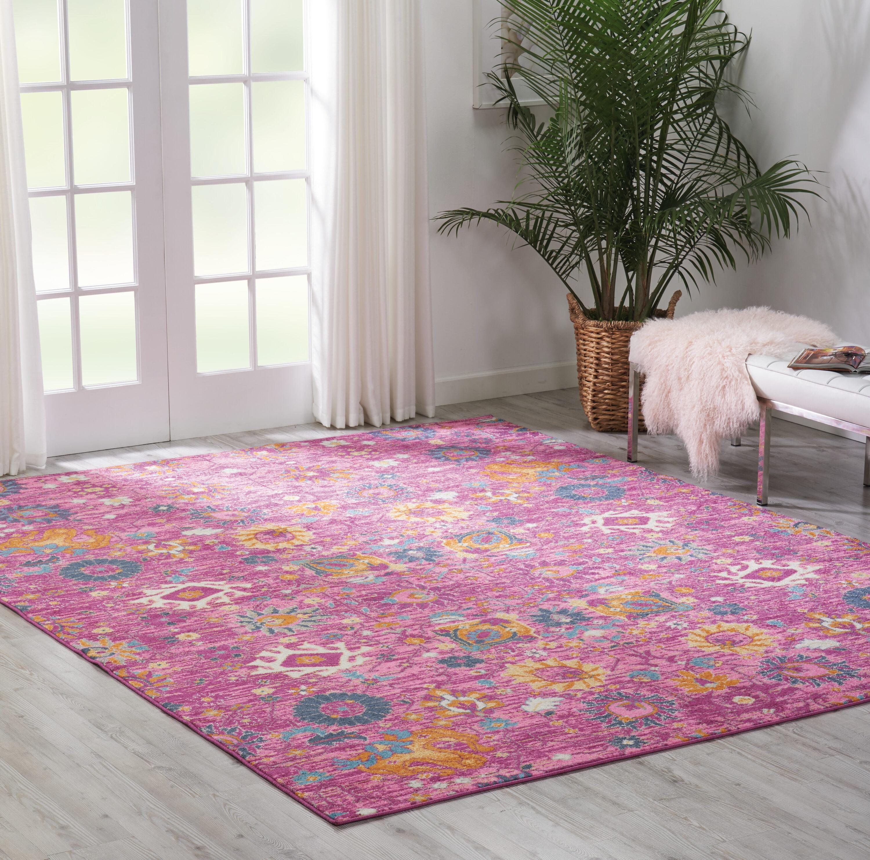 Nourison Passion Bohemian Indoor Rug Fuchsia 8' x 10'