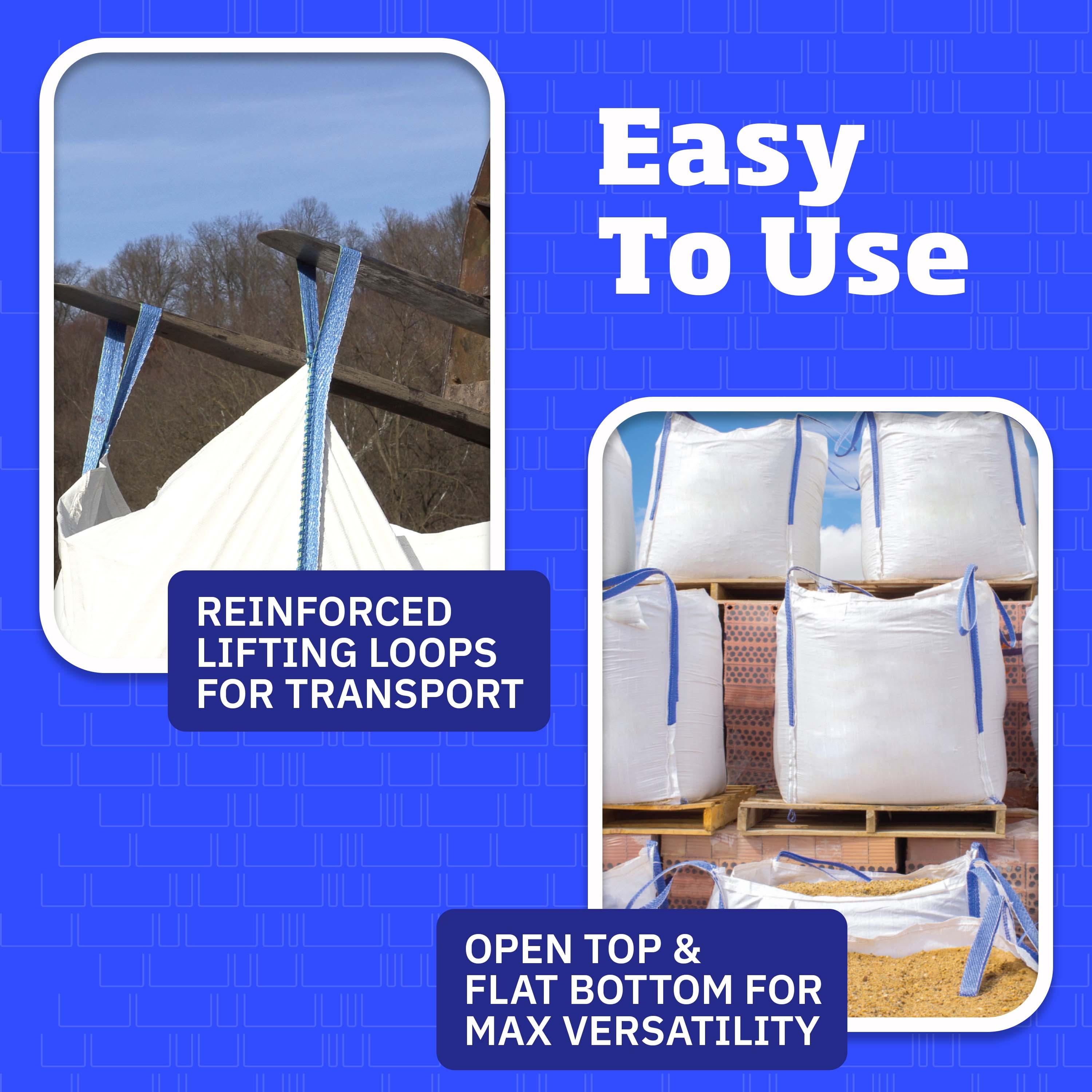 DuraSack 200-Gallon White Heavy Duty Polypropylene Construction Bag