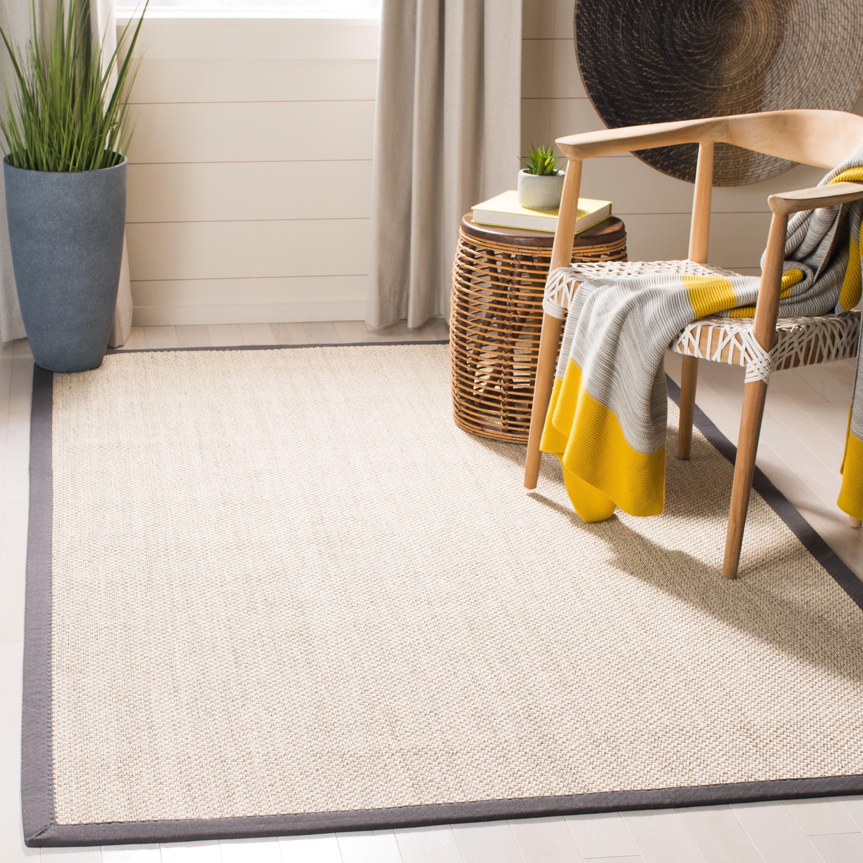 Natural Fiber NF143 Power Loomed Indoor Runner Rug - Marble/Dark Grey - 2'6"x10' - Safavieh.