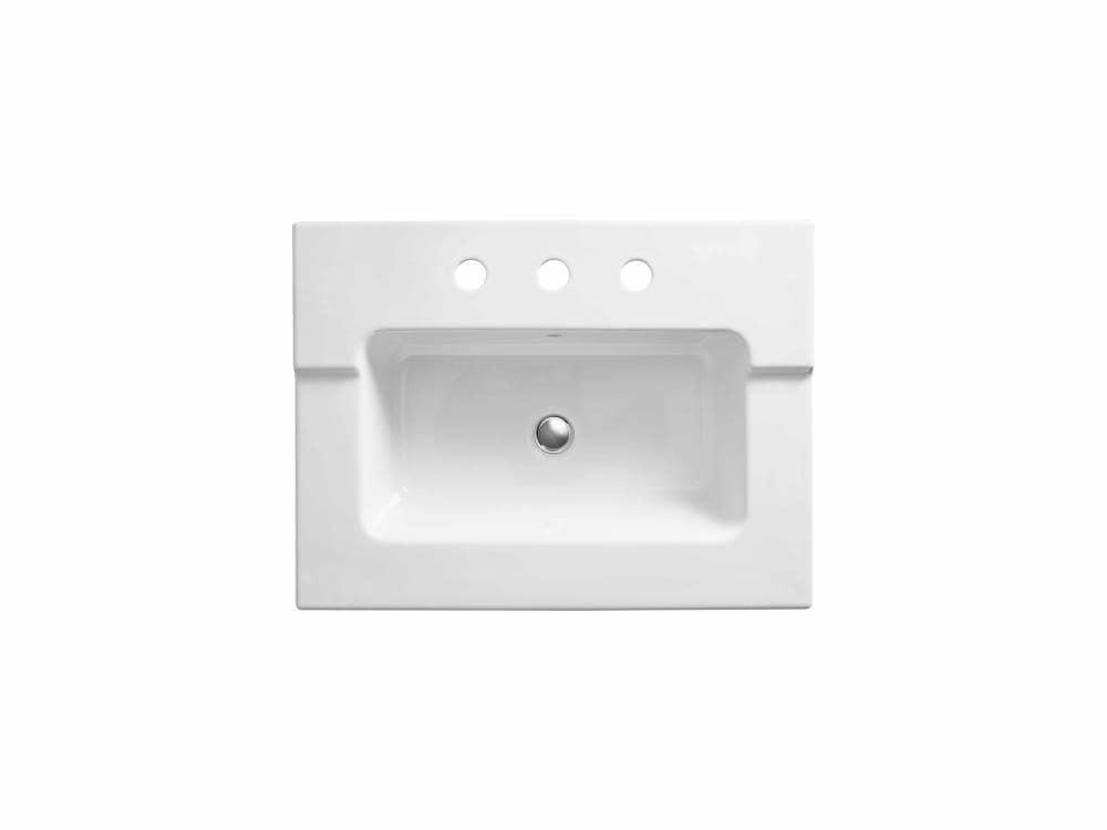 Tresham 25" 1 Piece Surface and Integrated Lavatory Vanity Top