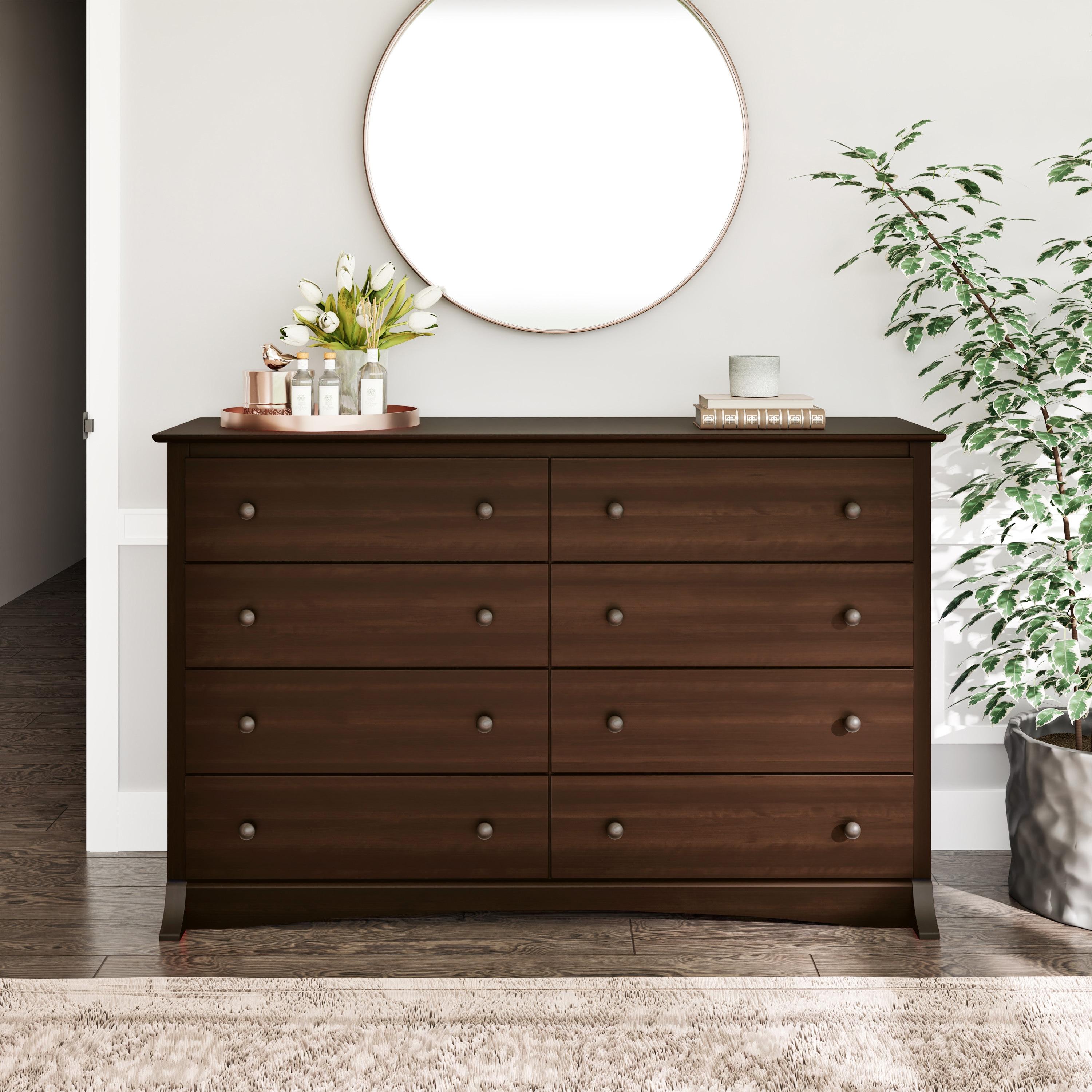 Sonoma 8 Drawer Dresser Espresso - Prepac: Laminated MDF, Metal Hardware, Includes Anti-Tip Kit