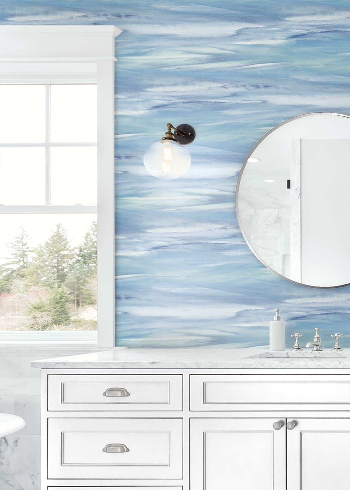 NextWall Sirius Brushstroke Abstract Peel and Stick Wallpaper - 20.5 in. W x 18 ft. L