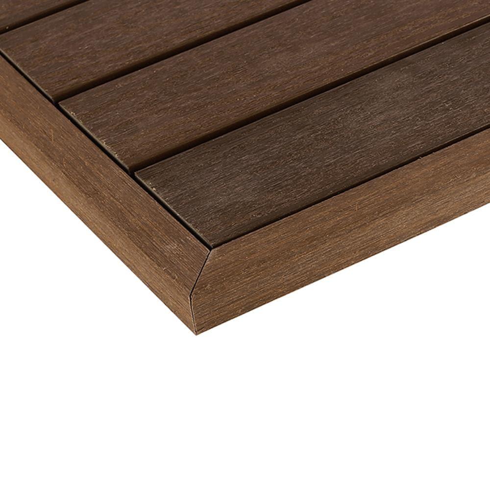 NewTechWood 13" x 1" Composite Interlocking Outward Corner Deck Trim
