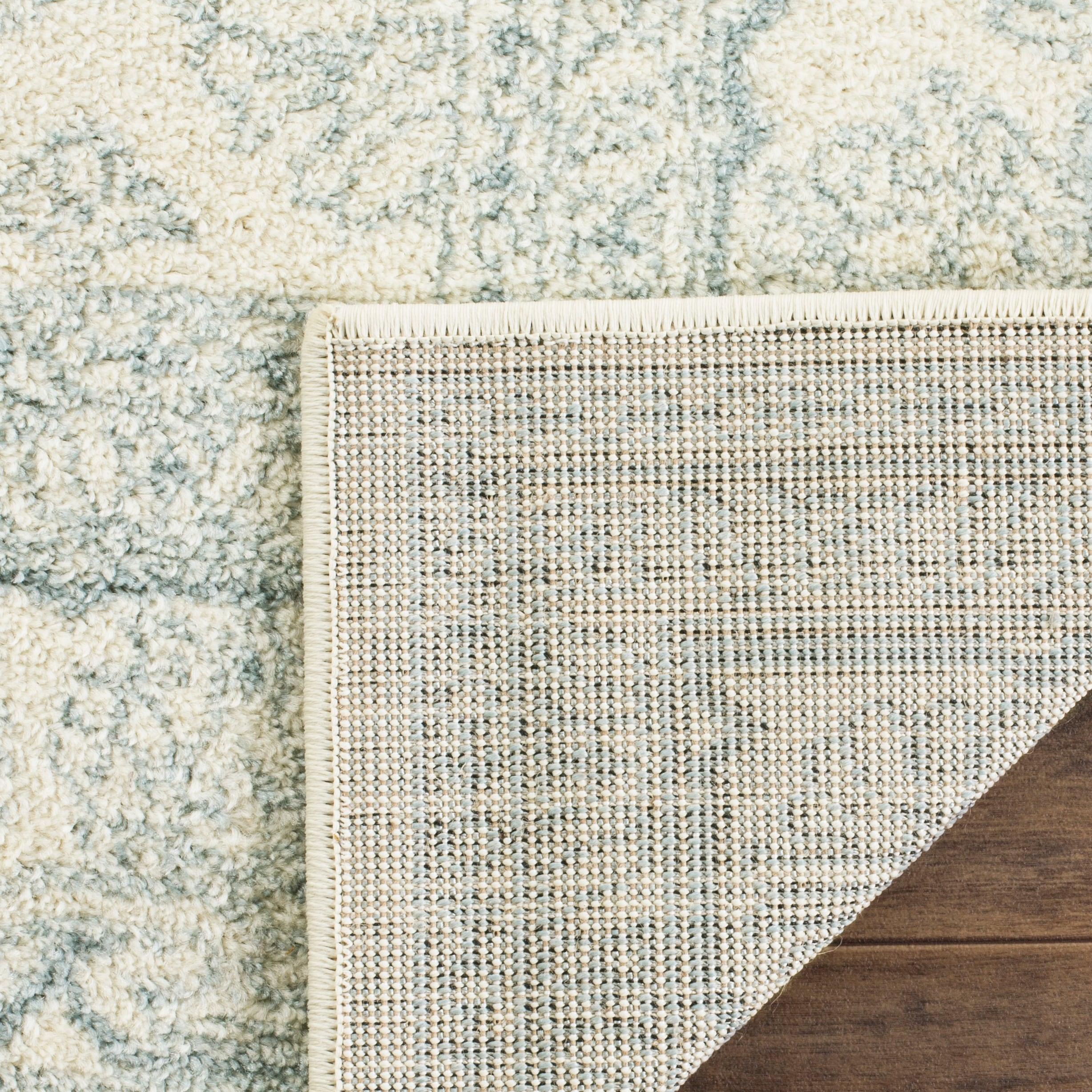 Adirondack ADR108 Power Loomed Area Rug - Ivory/Slate - 6'x9' - Safavieh.