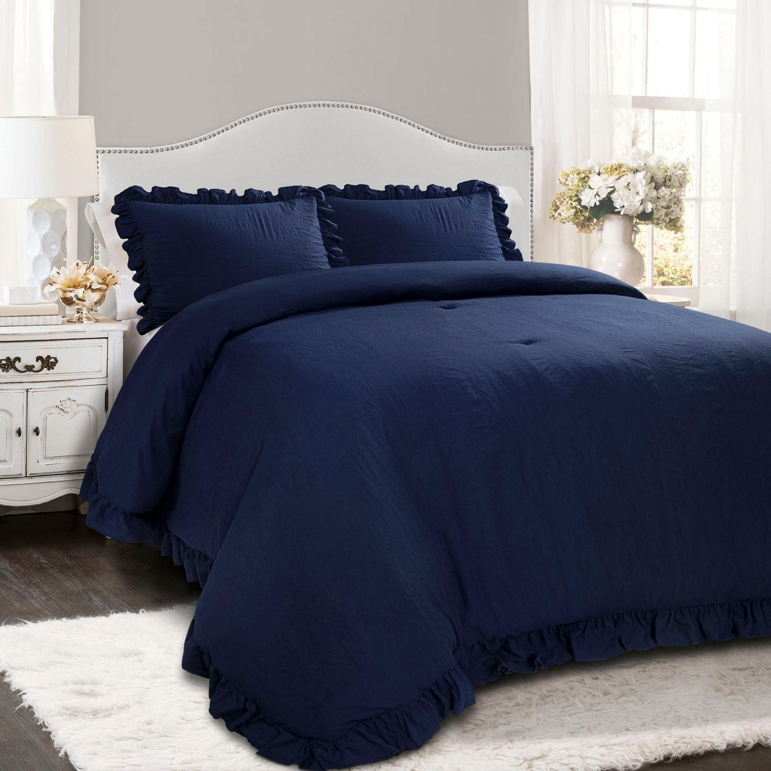 Lush Decor Reyna Microfiber 3 Piece Comforter Set