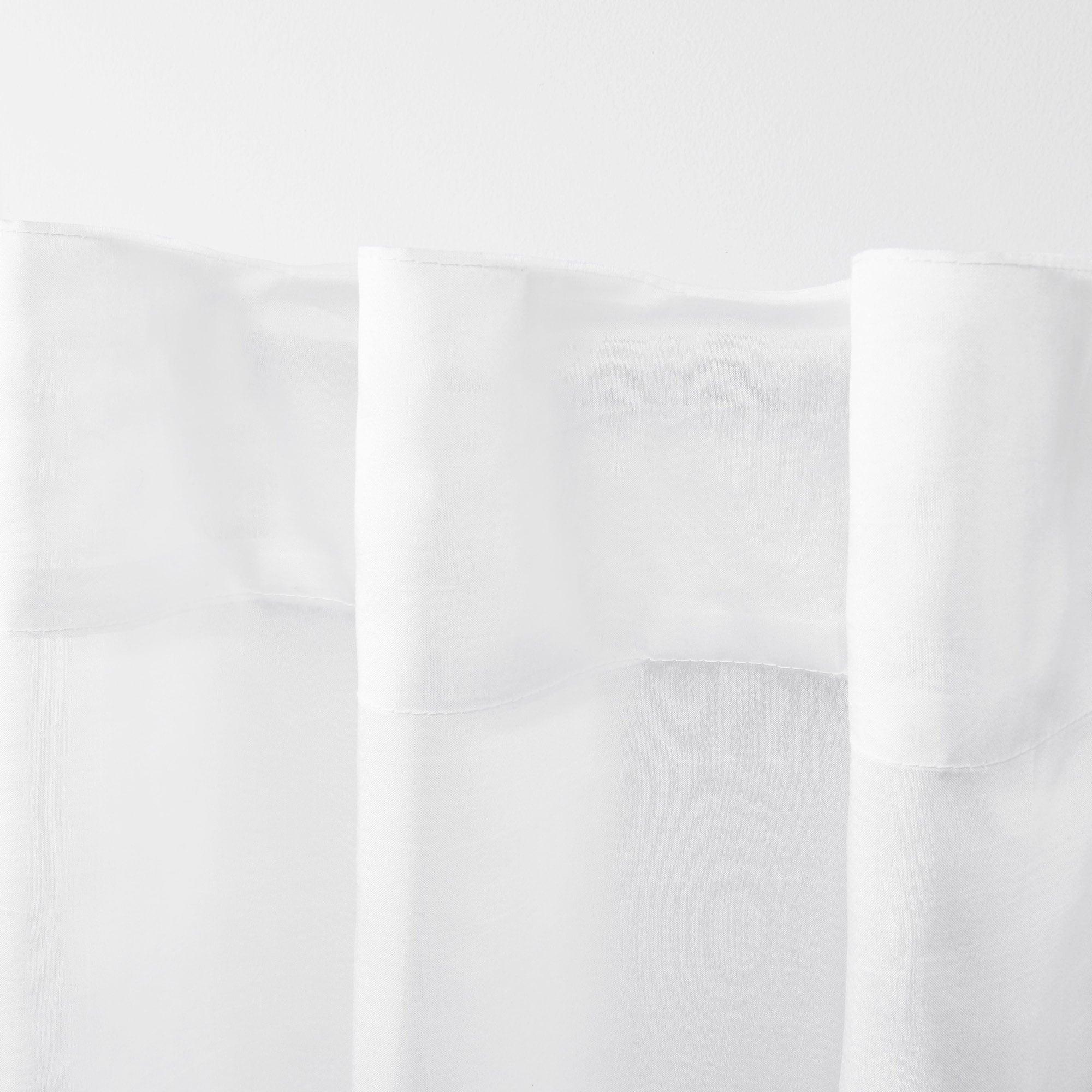 96"x54" Wilshire Back Tab Sheer Window Curtain Panels White - Exclusive Home: Polyester, Botanical Pattern, 2 Panels