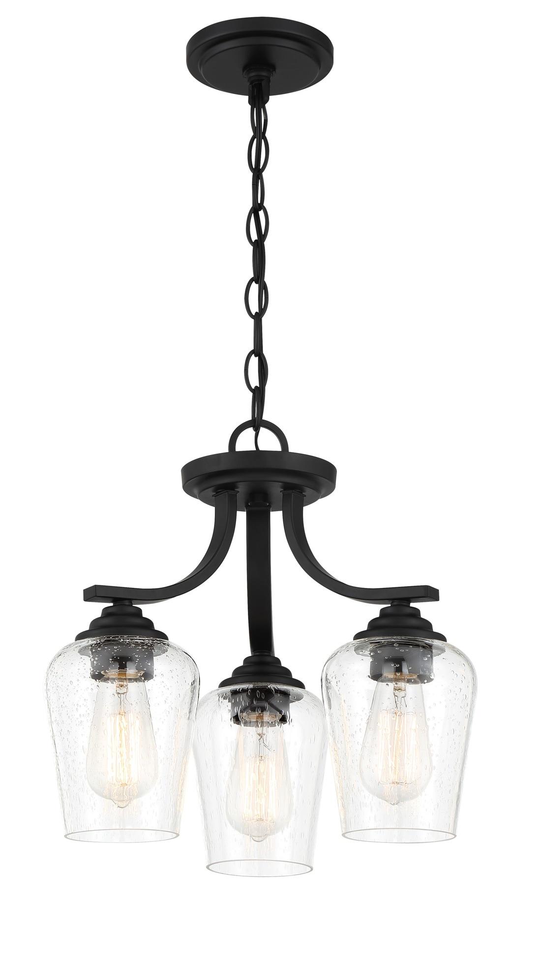 3 Light Convertible Chandelier-Coal Finish    -Traditional Installation Minka Lavery 4926-66A