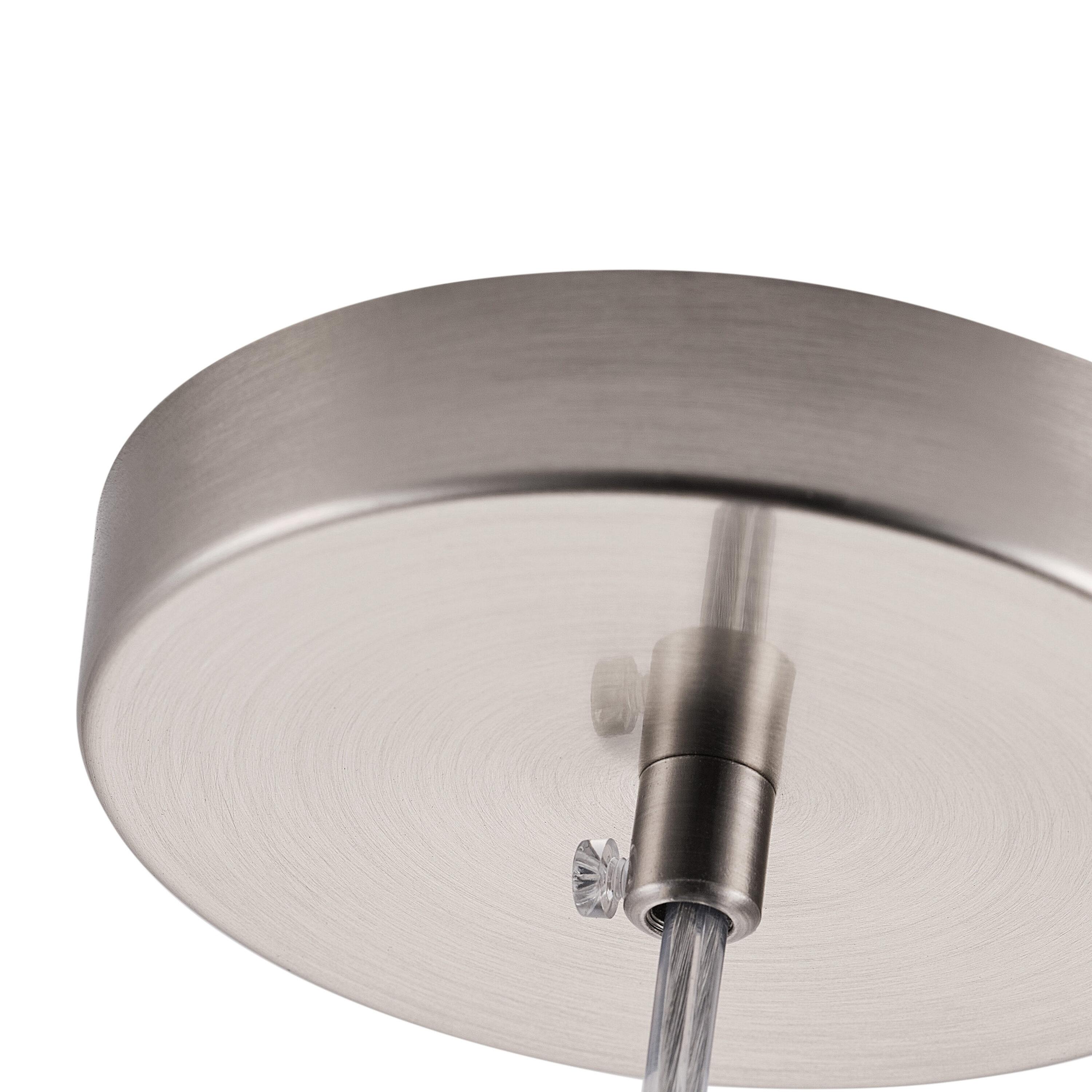 Craftsman Nickel Mini Pendant Light with Multicolor Art Glass