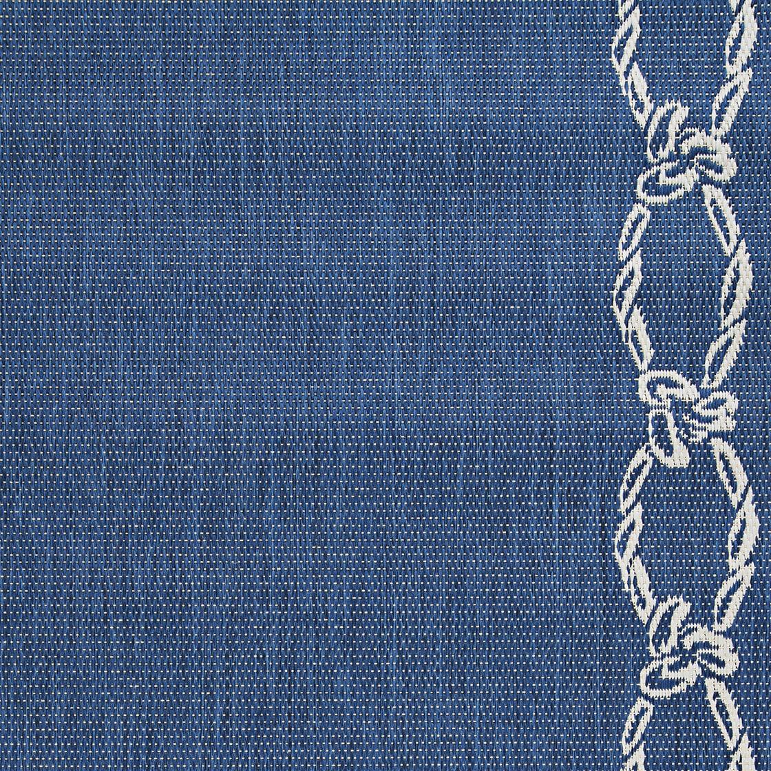 Couristan Recife Rope Knot Area Rug, 5'10" x 9'2", Ivory-Indigo