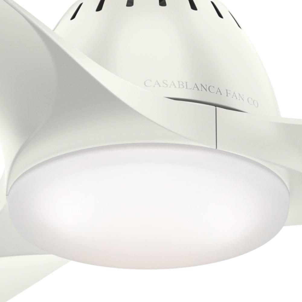 Casablanca Fan 52" Wisp 3 - Blade LED Standard Ceiling Fan with Remote Control and Light Kit Included