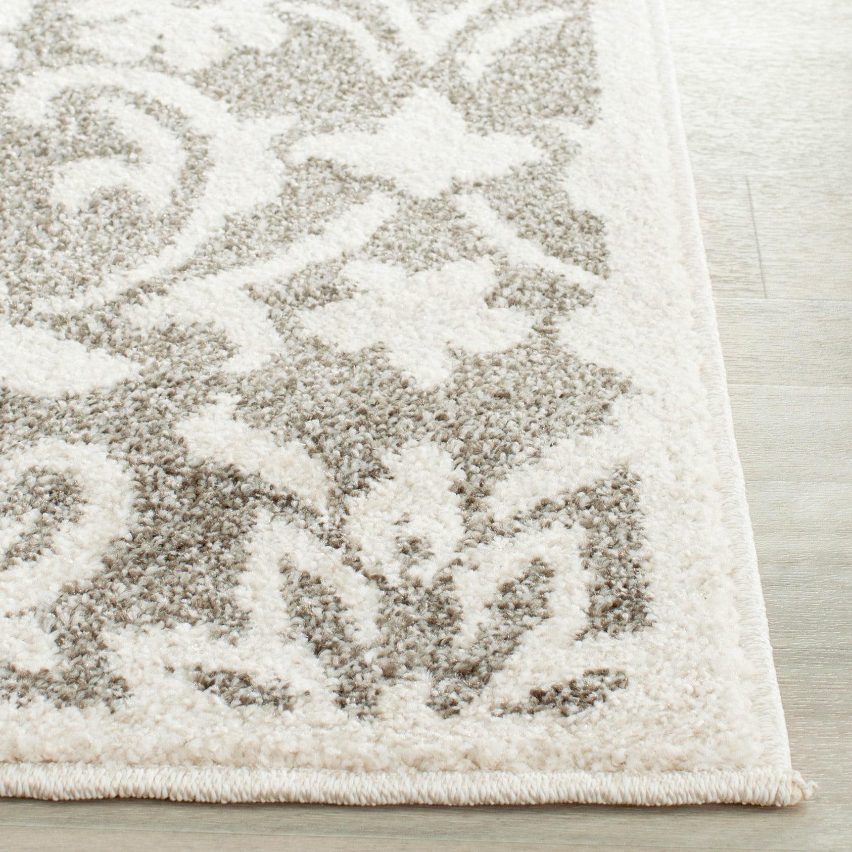Amherst AMT424 Power Loomed Indoor Area Rug - Dark Grey/Beige - 8'x10' - Safavieh