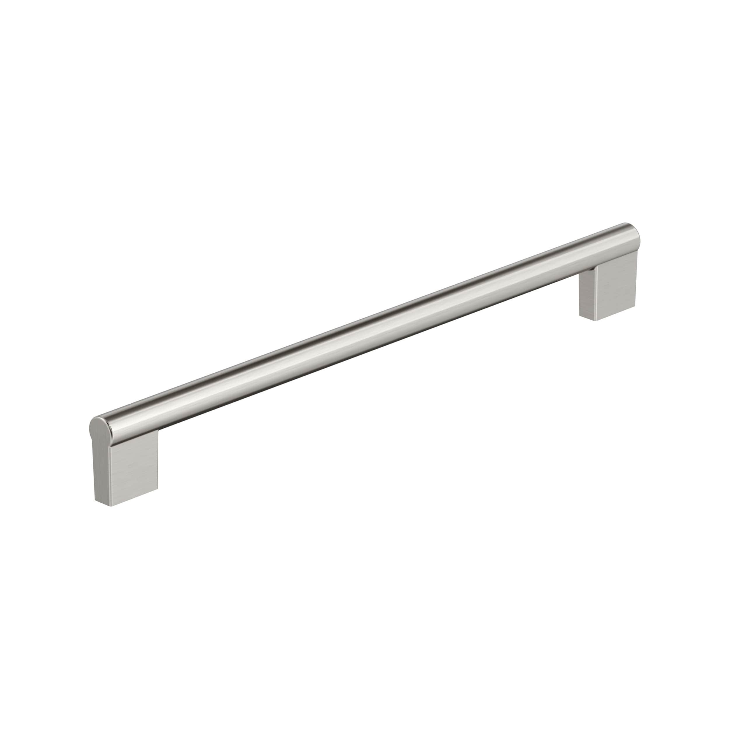 Amerock Versa 10-1/16 inch (256mm) Center-to-Center Satin Nickel Cabinet Pull