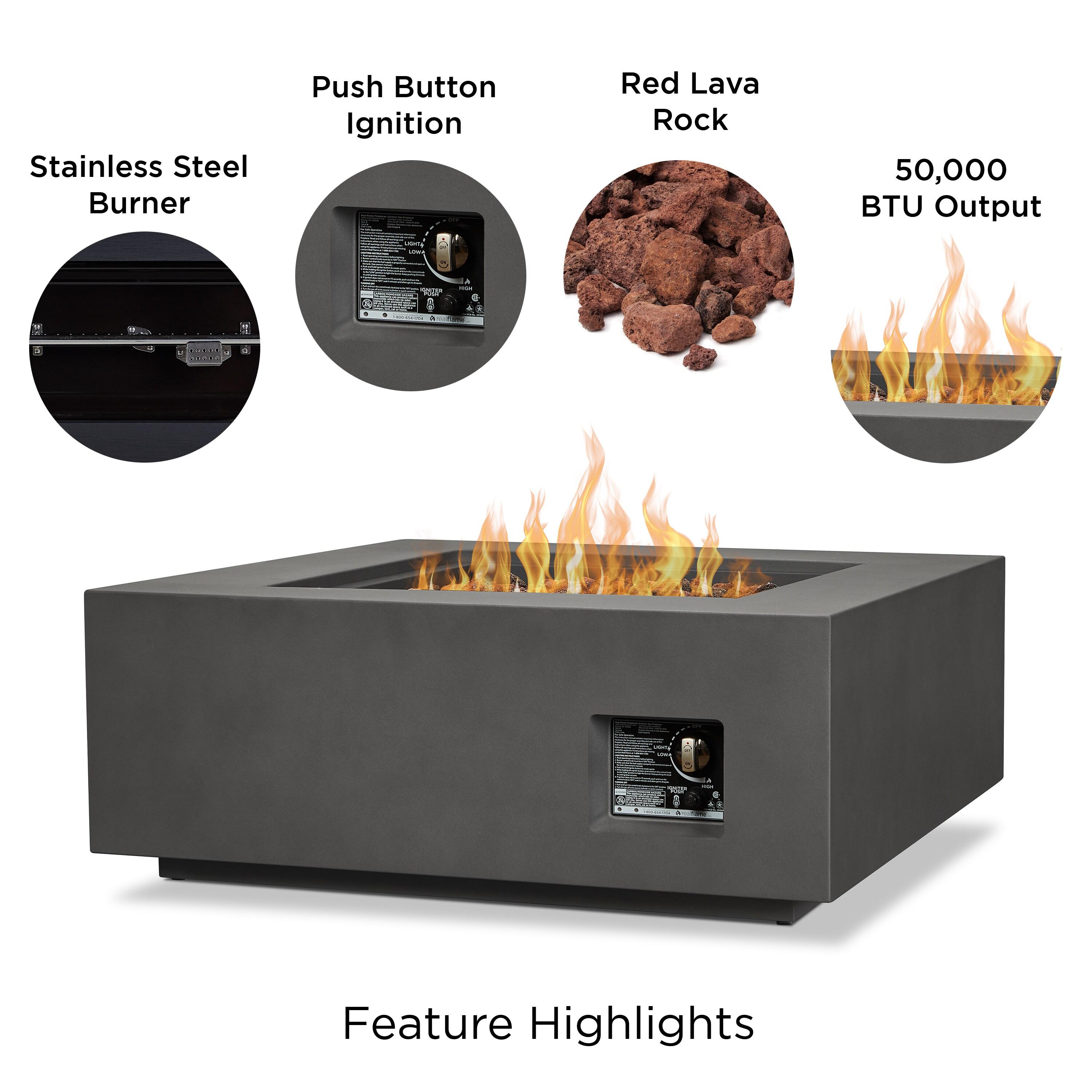 AEGEAN Propane / Natural Gas Outdoor Fire Pit Table