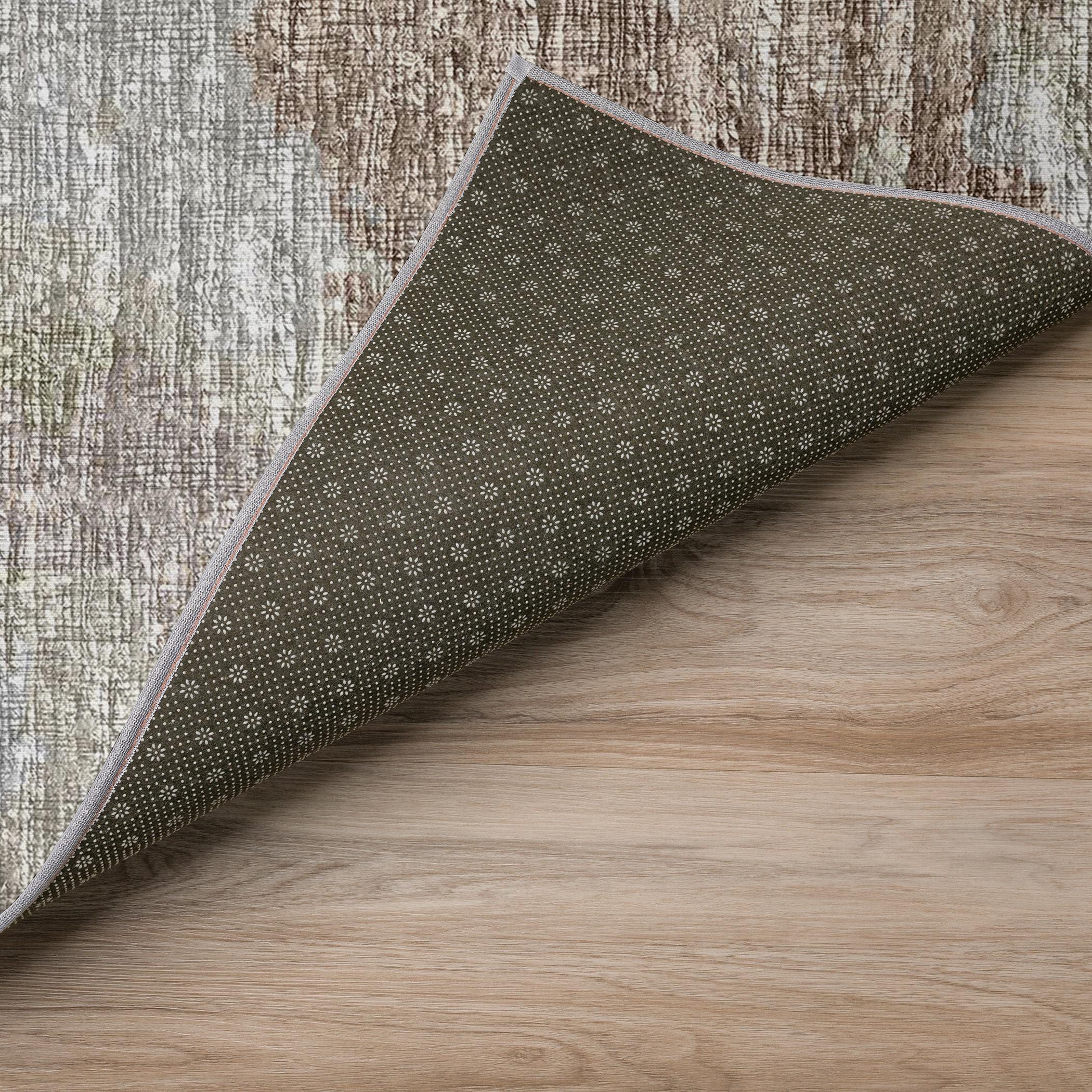 Addison Rugs Indoor/ Outdoor Accord Modern Polyester Washable Rug New 1'8" x 2'6" - Mocha Teal