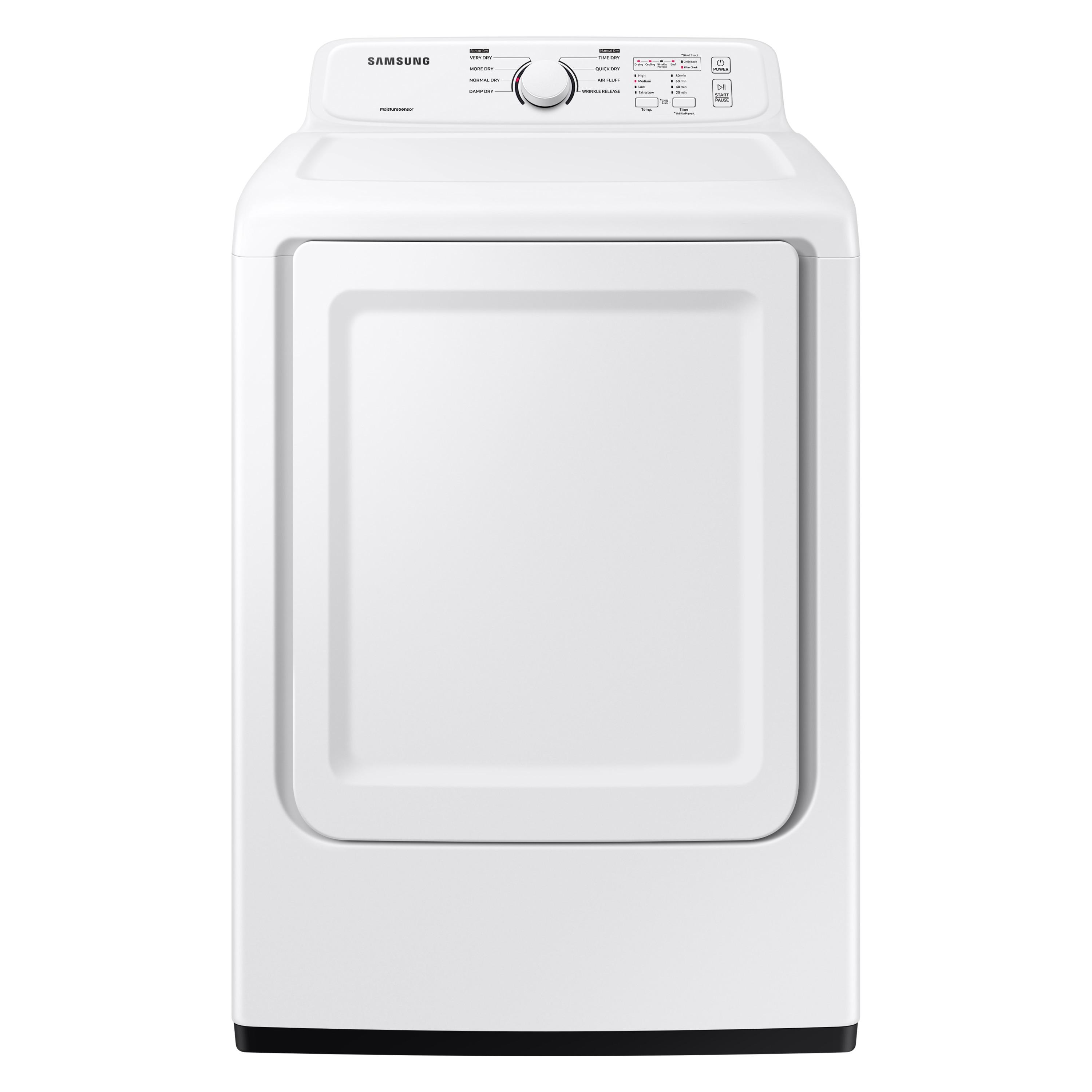 7.2 cu. ft. Electric Dryer with Sensor Dry and 8 Drying Cycles