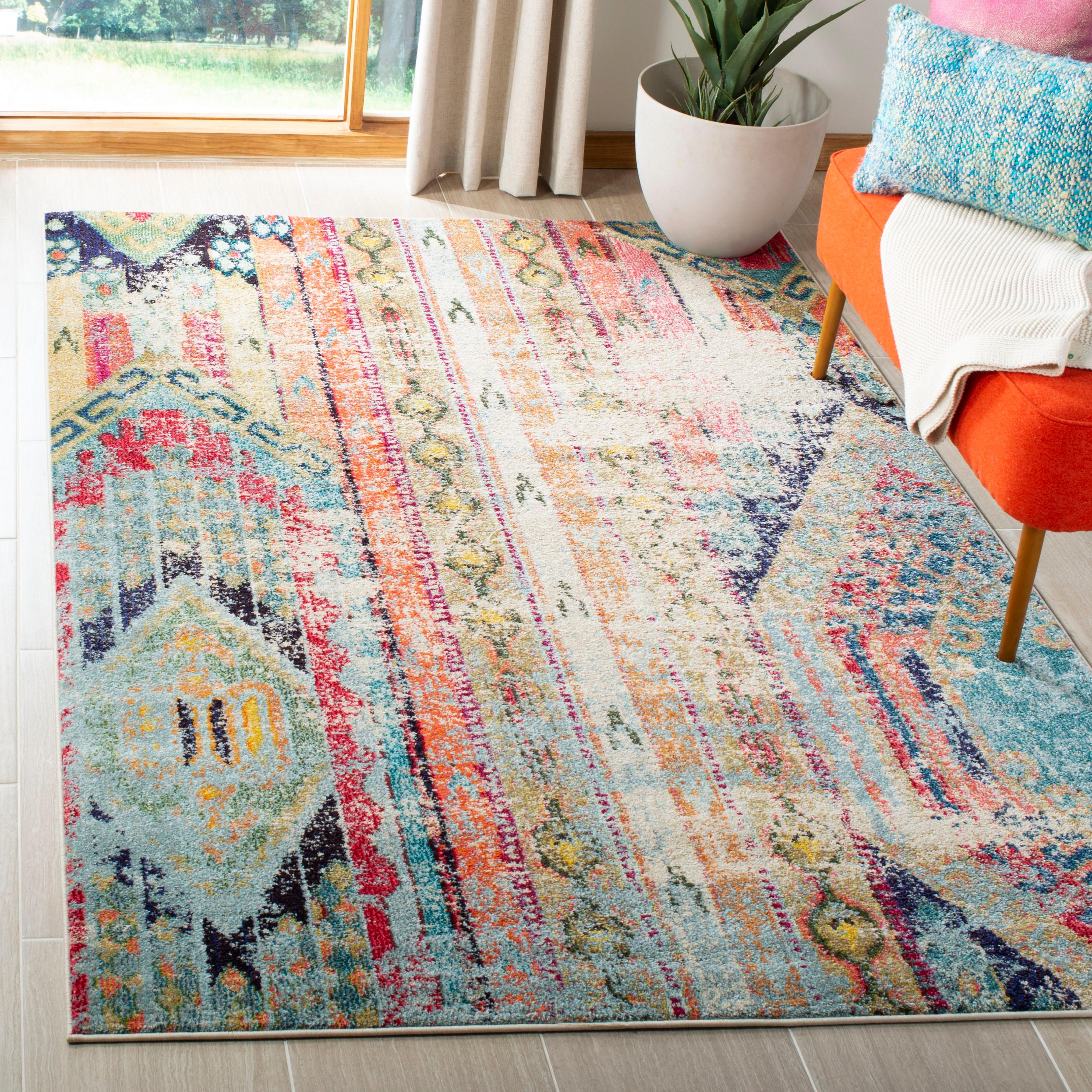 Monaco MNC222 Power Loomed Indoor Area Rug - Multi - 5'1"x7'7" - Safavieh.