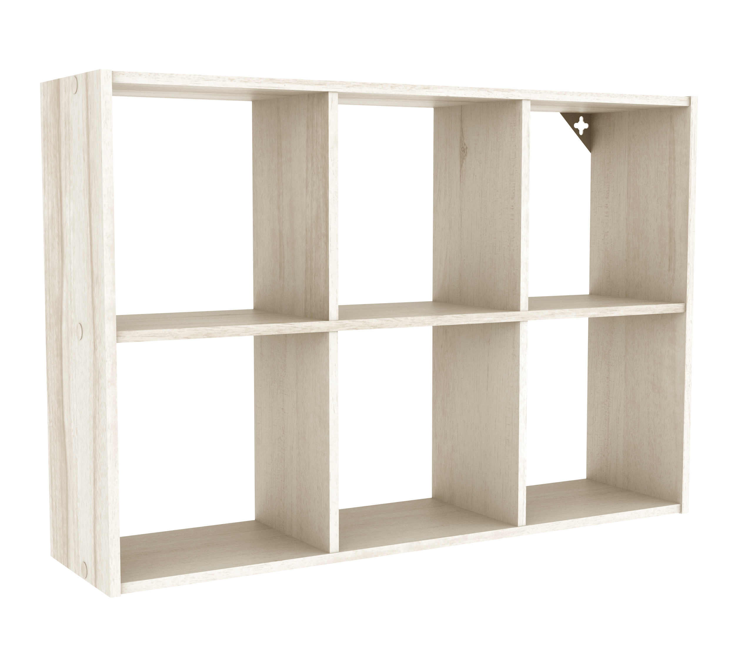 Mini 6-Cube Desktop or Wall Mount Organizer