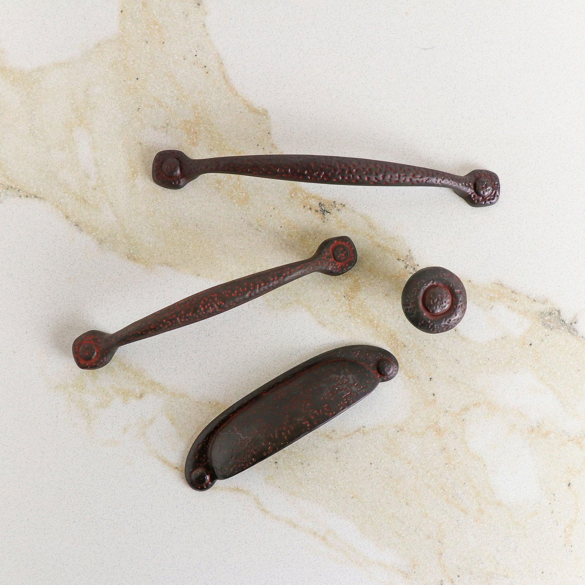 Refined Rustic Kitchen Cabinet Handles, Solid Core Drawer Pulls for Cabinet Doors
