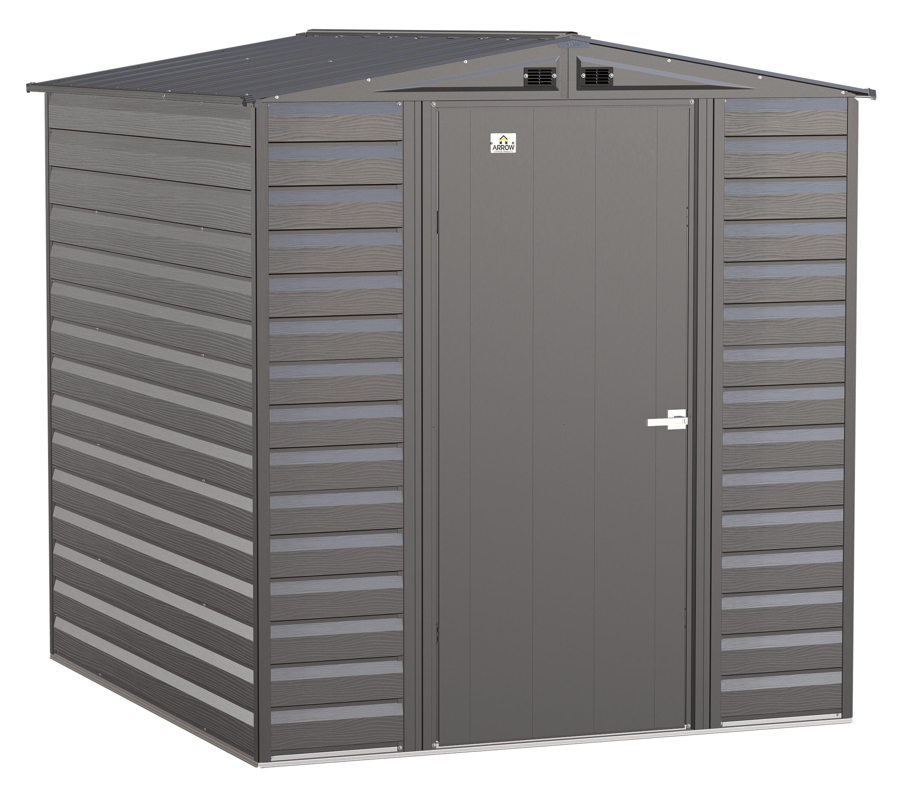 Arrow 6 ft. W x 7 ft. D Galvanized Steel	 Storage Shed