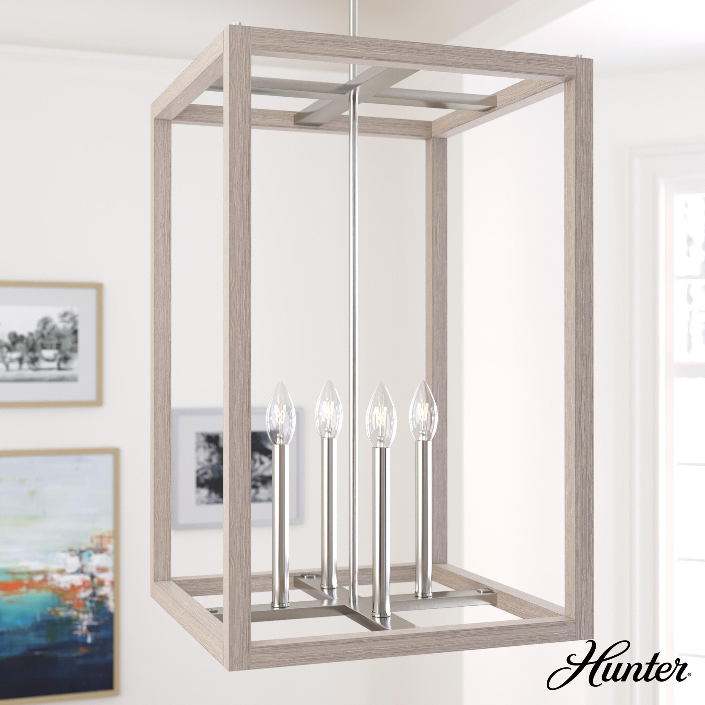 Hunter 18 Inch Squire Manor 4 Light Pendant Ceiling Light Fixture