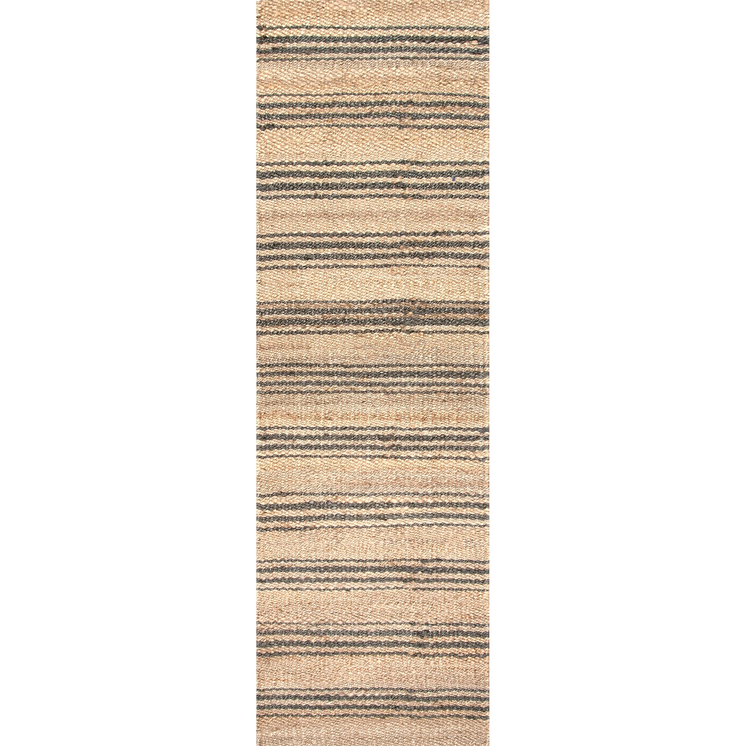 Lauren Liess x Rugs USA Lauren Liess x Rugs USA Natural Sycamore Striped Jute Area Rug