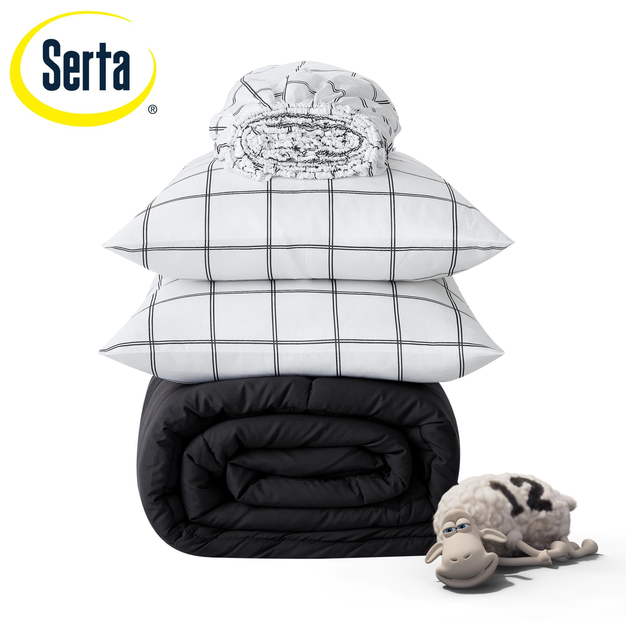 Serta Serta Simply Clean Microfiber Reversible 7 Piece Comforter Set