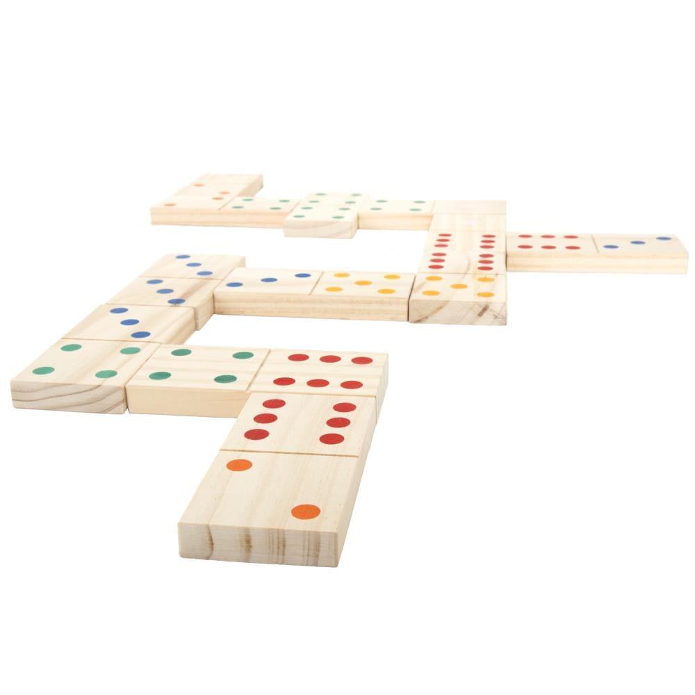 Toy Time Giant Wooden Dominoes Set – 28 Pieces