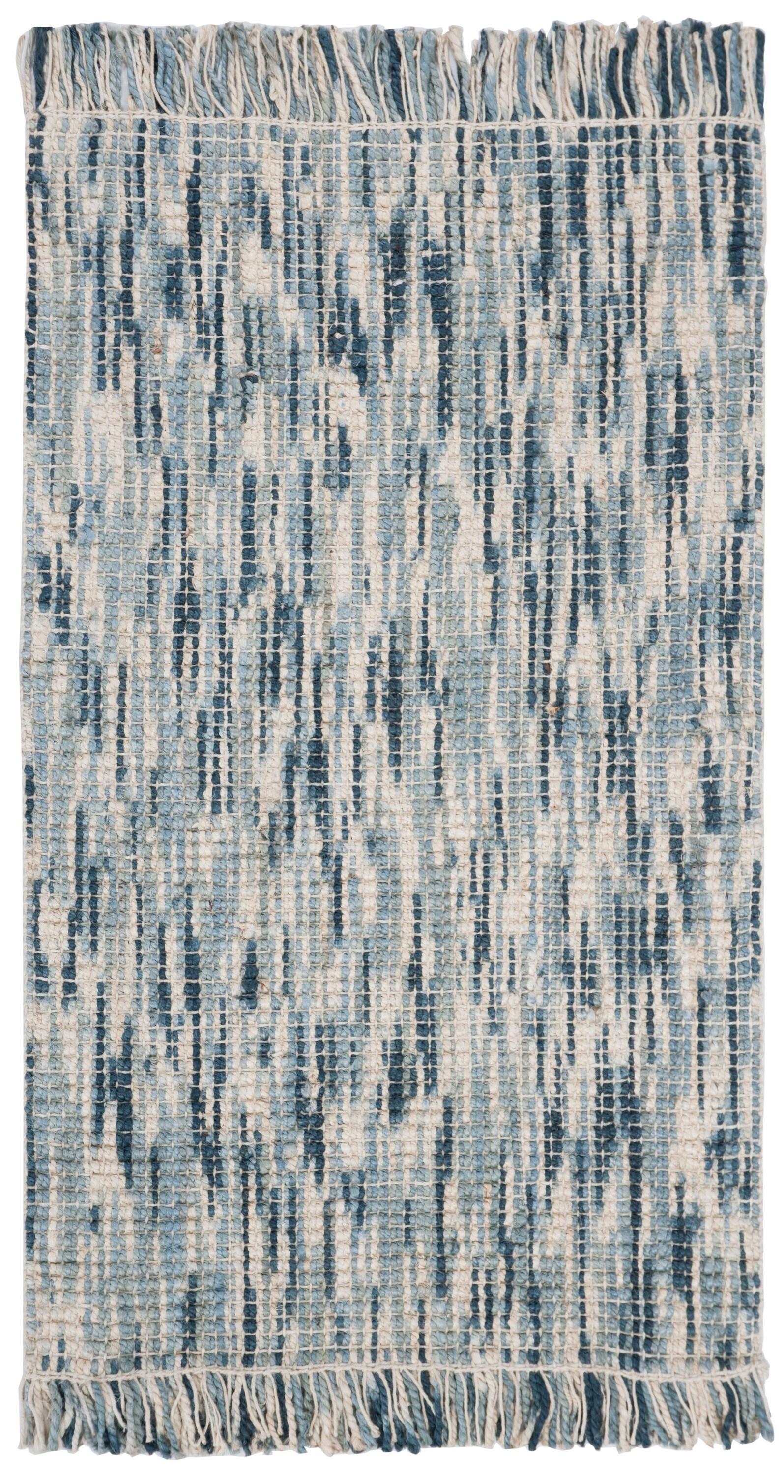 Natural Fiber NF869 Hand Woven Area Rug - Blue/Ivory - 3'x5' - Safavieh.