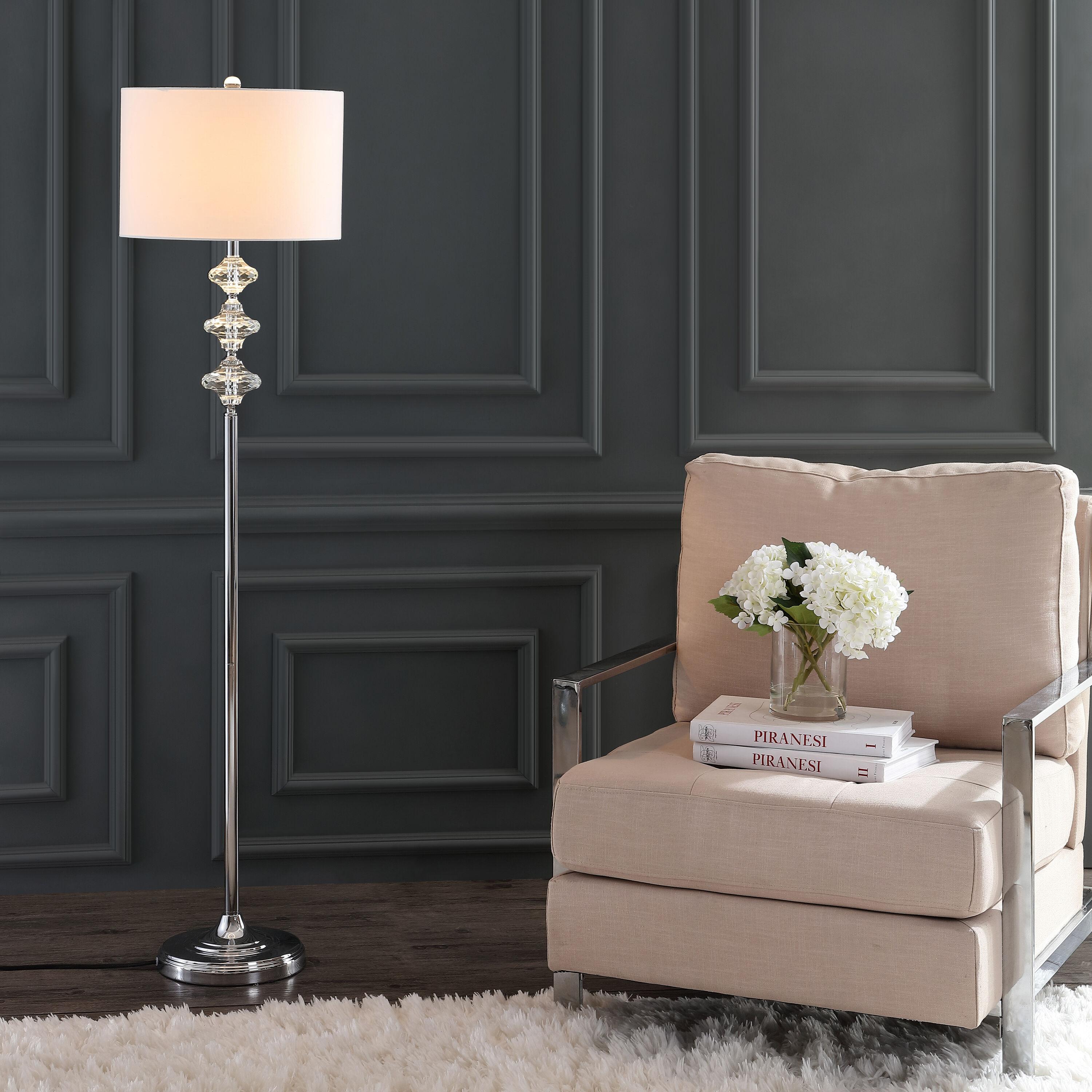 Lottie Floor Lamp - Chrome - Safavieh