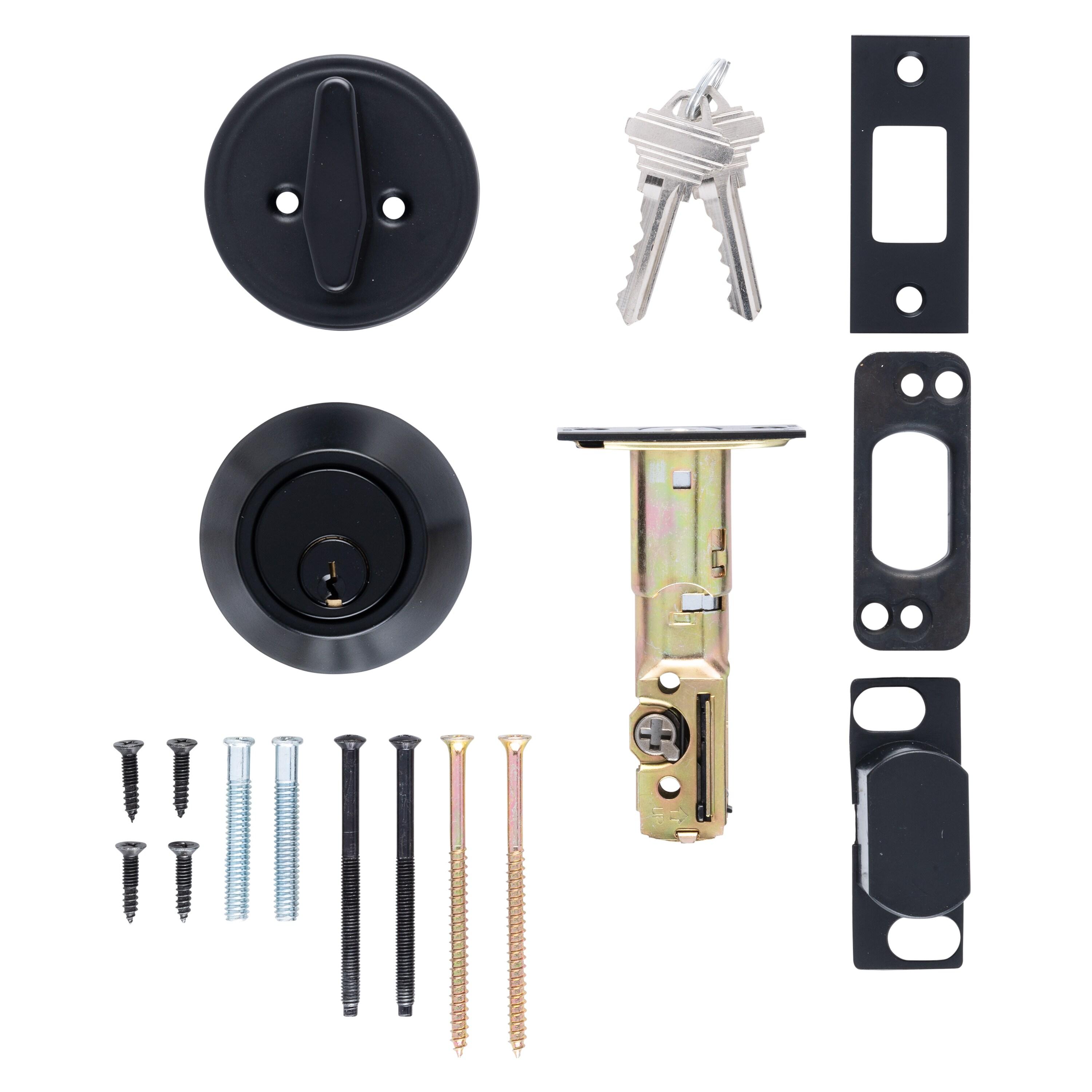 BRINKS Commercial - Single Cylinder Deadbolt Lock, Matte Black Finish - Meets ANSI Grade 1 Standards and has 3-Hour UL Fire Rating
