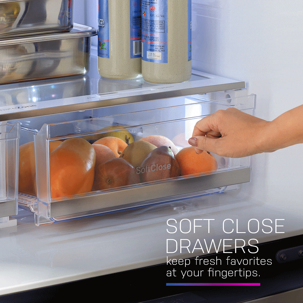 GE Profile™ Series Energy Star Smart 29 Cu. Ft. Fingerprint Resistant 4-Door French-Door Refrigerator