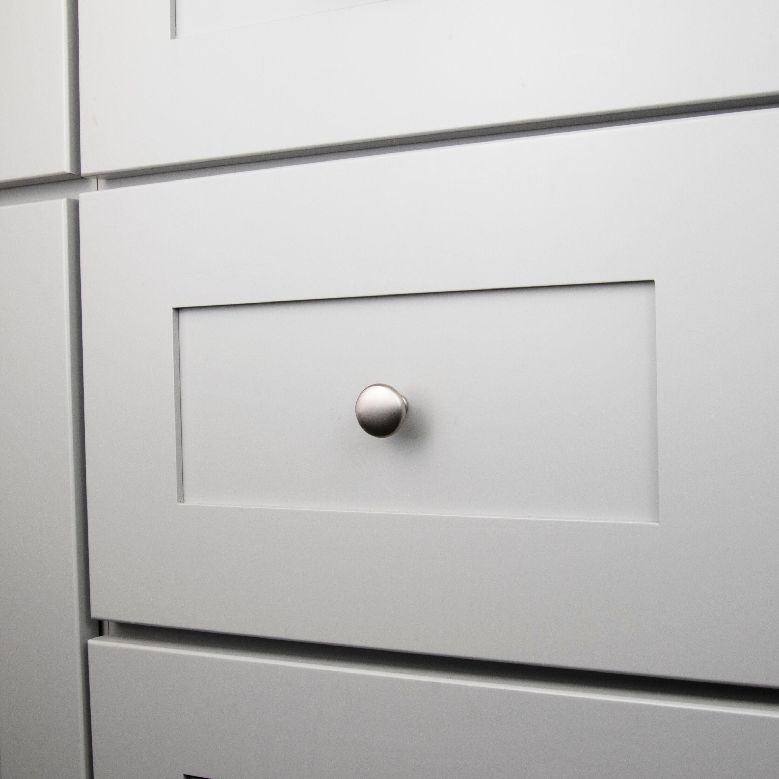 Hickory Hardware Heritage Designs Kitchen Cabinet Knobs, 1 1/8" Round Knob Pull for Doors, Drawers and Dressers (Set of 10)