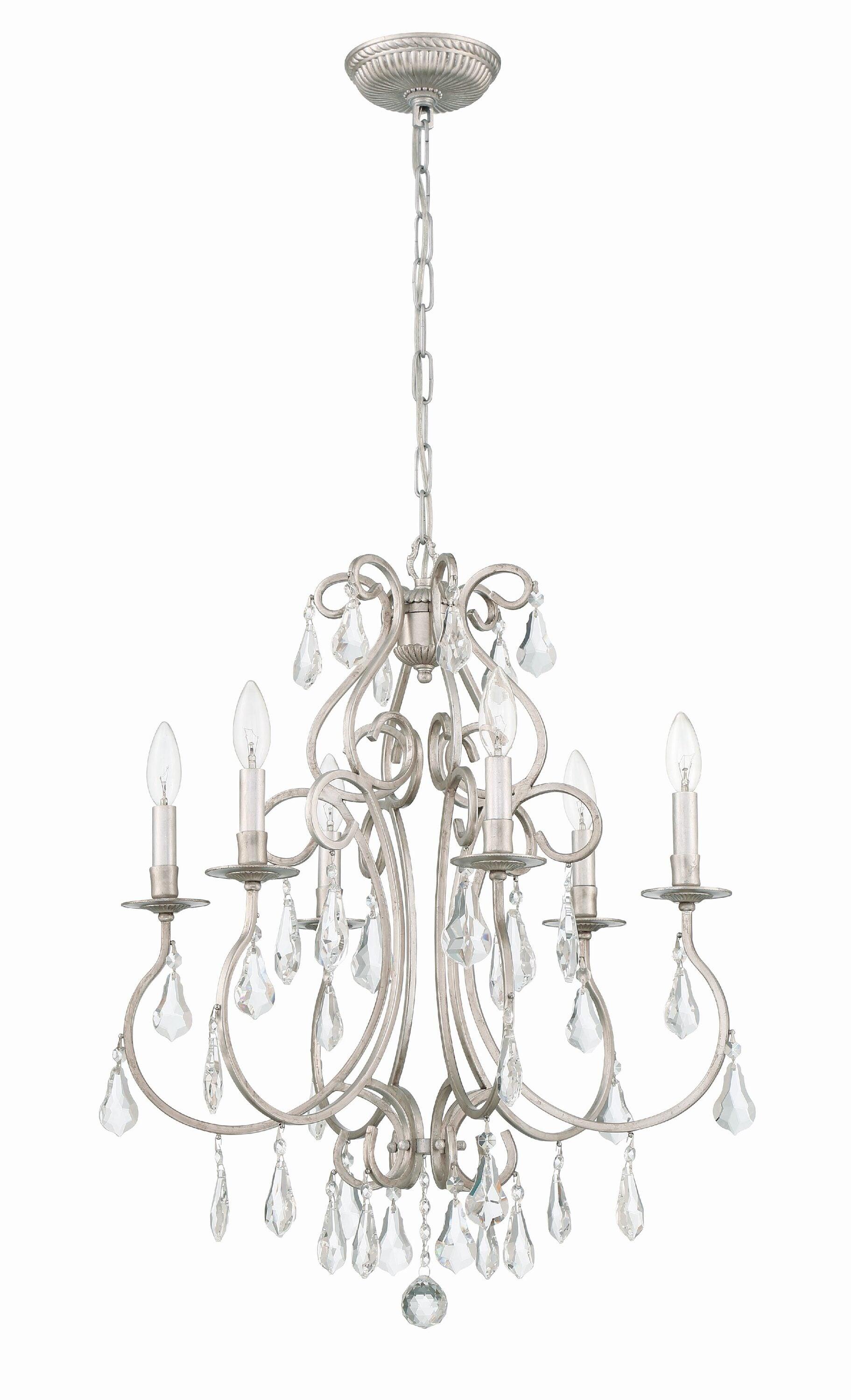 Crystorama Lighting Ashton 6 - Light Chandelier in  Olde Silver