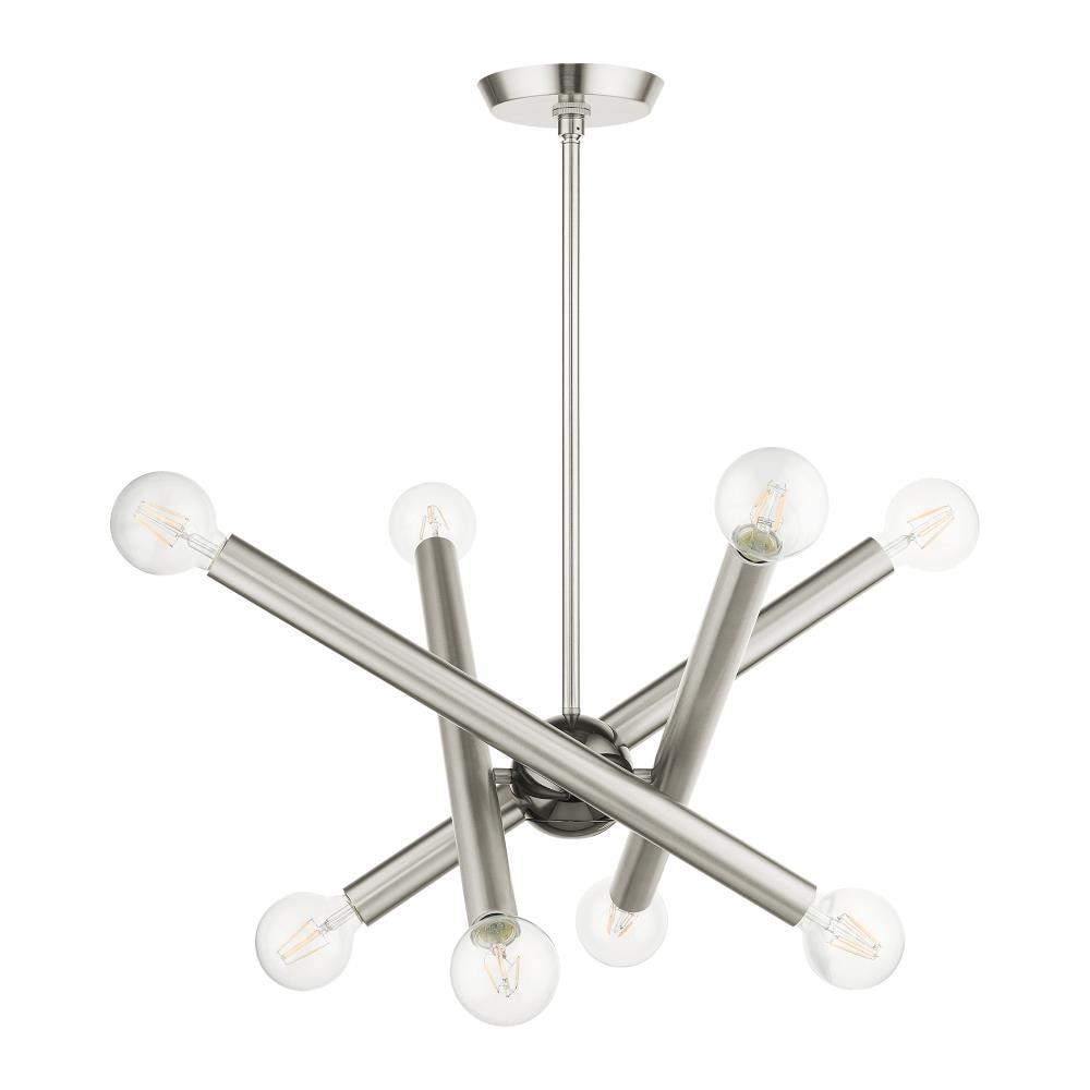 Livex Lighting Stafford 8 - Light Chandelier in  Brushed Nickel