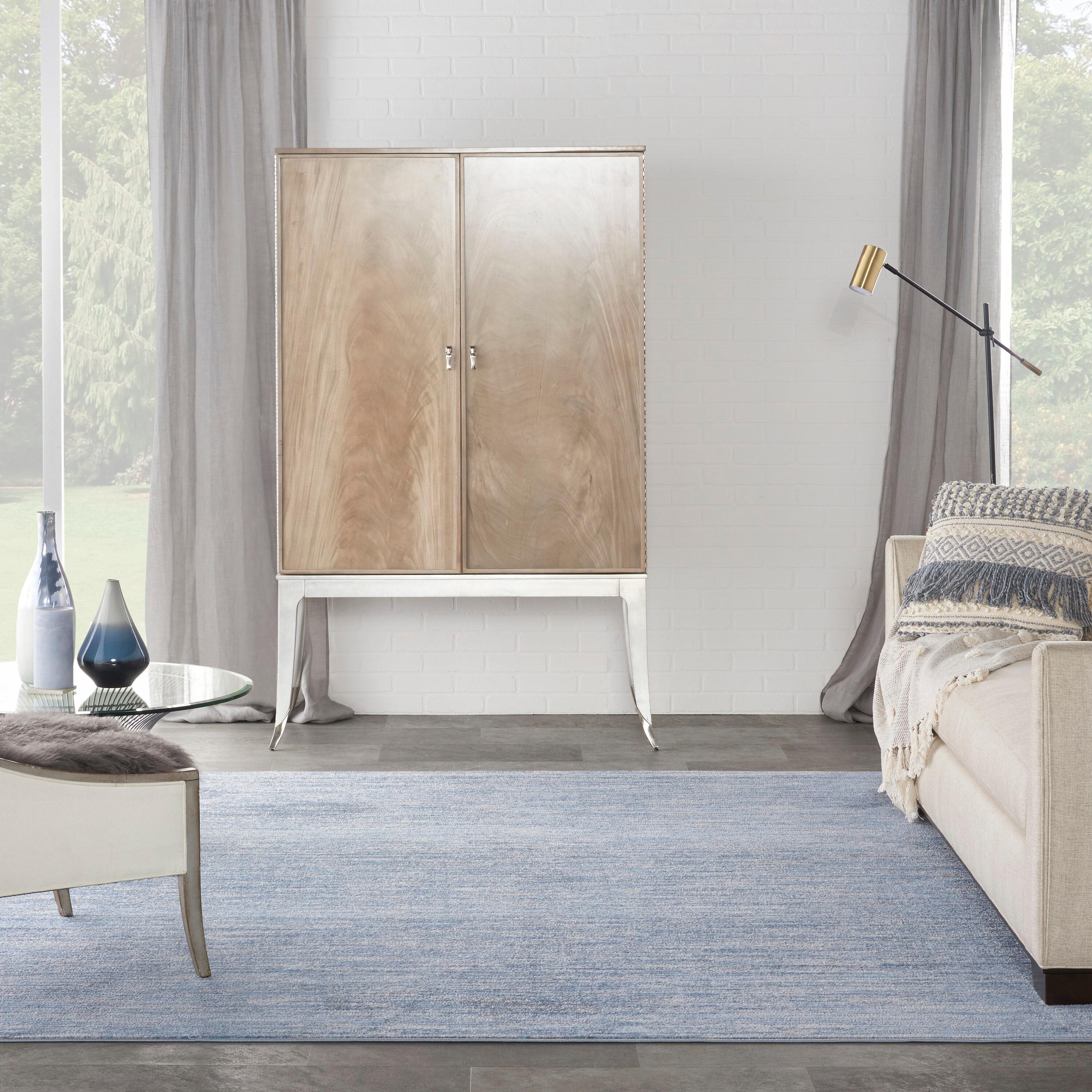 Nourison Nourison Essentials NRE01 Indoor/outdoor Area Rug - Blue/Grey 9' x square