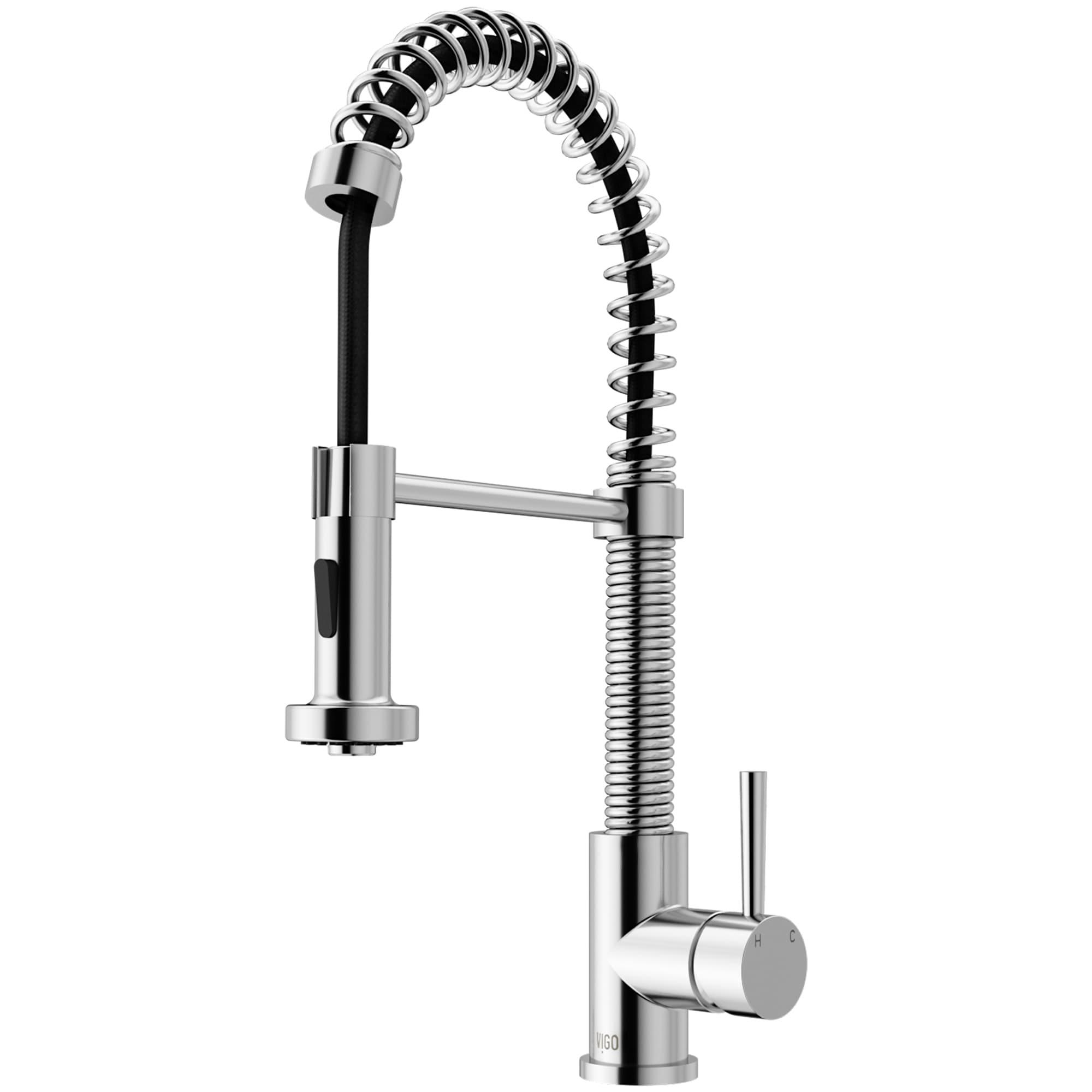 Edison 19" H 1-handle Pull-Down 2-Function Sprayer Kitchen Faucet