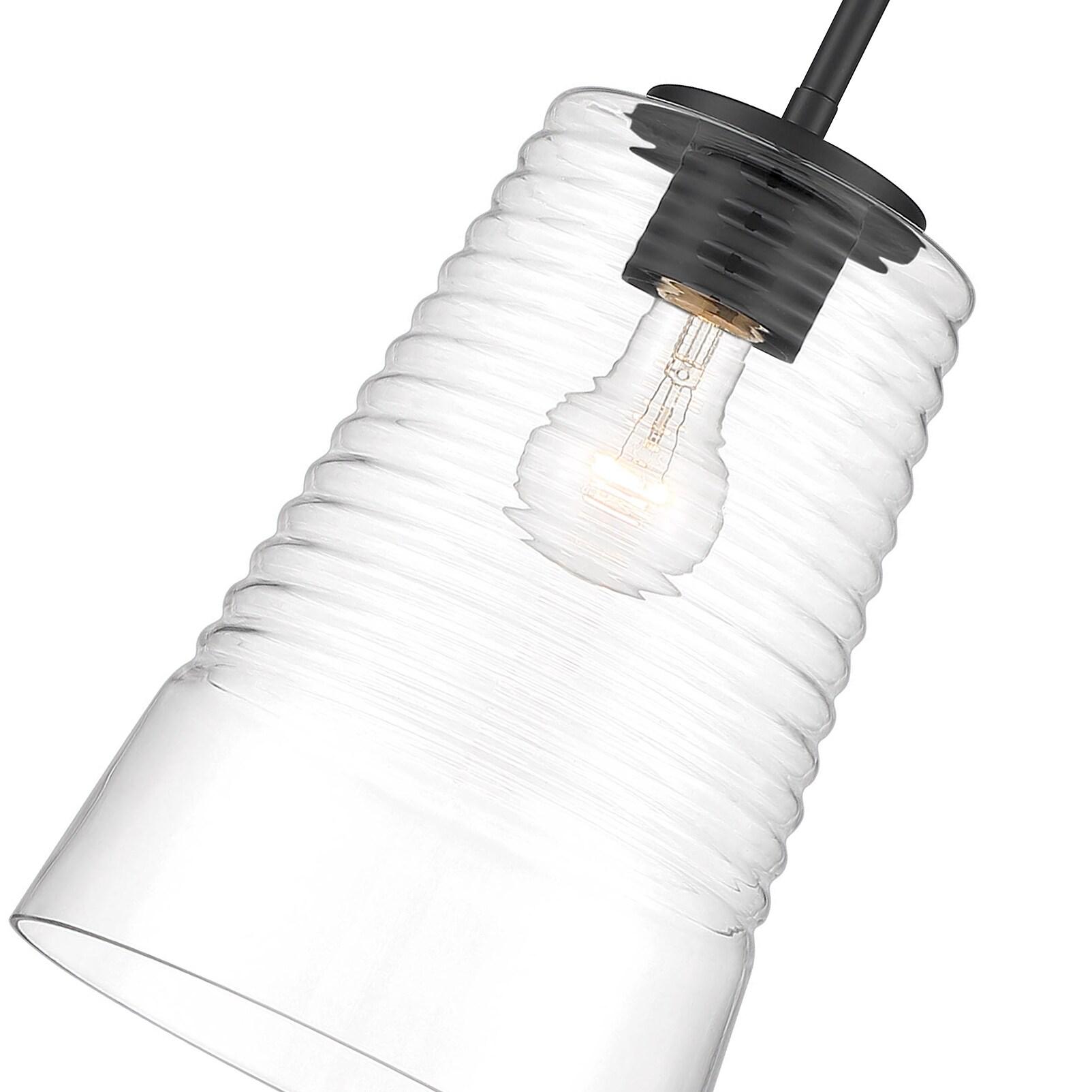 Designers Fountain Ingo 1 Light Matte Black Pendant, D230M-8P-MB