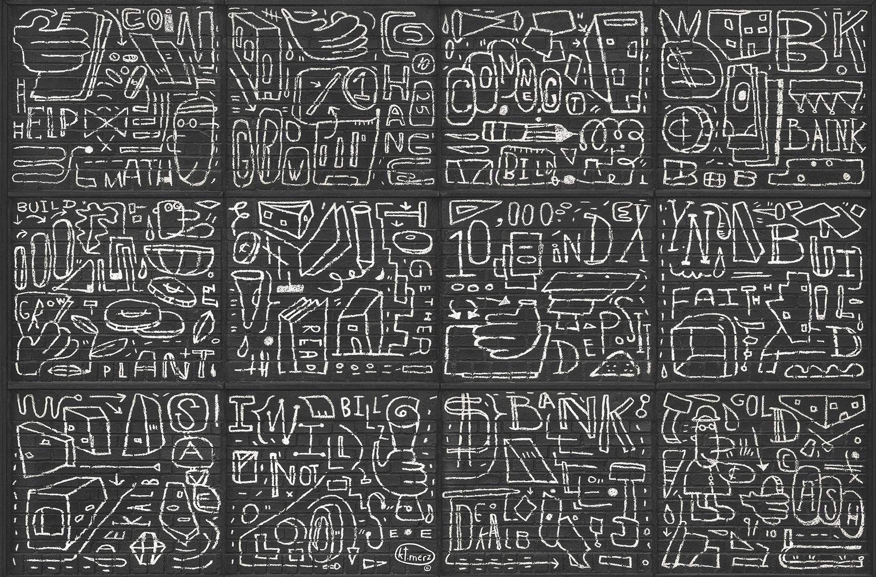 KT Merz Graphics Wall Mural