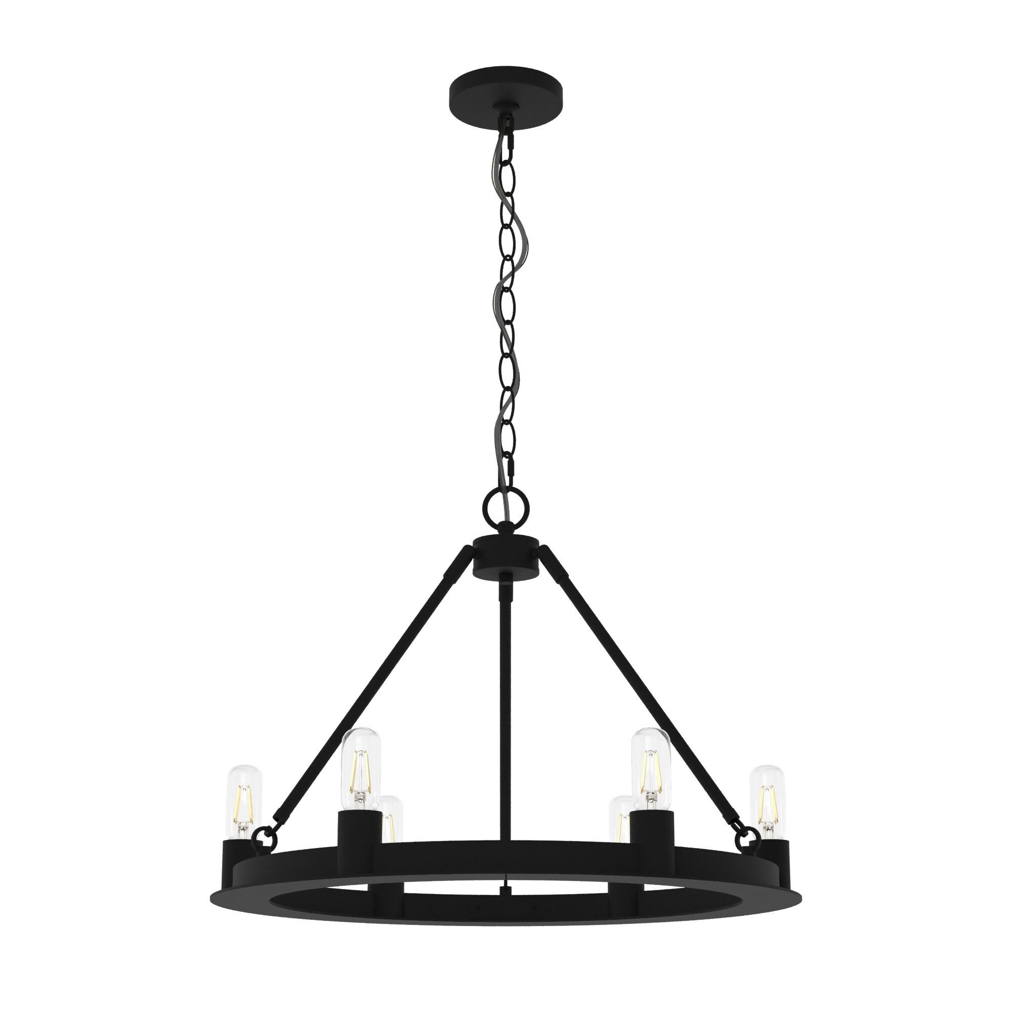 Hunter Saddlewood 6 Light Chandelier Ceiling Light Fixture