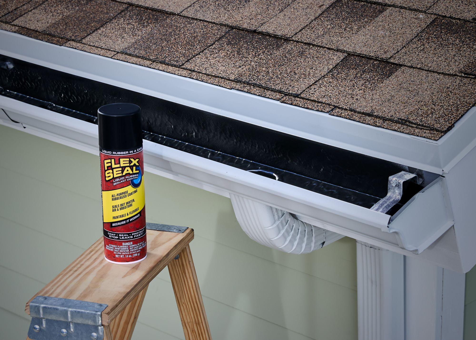 Flex Seal Automotive Aerosol Liquid Rubber Sealant Coating, 14 oz, Black