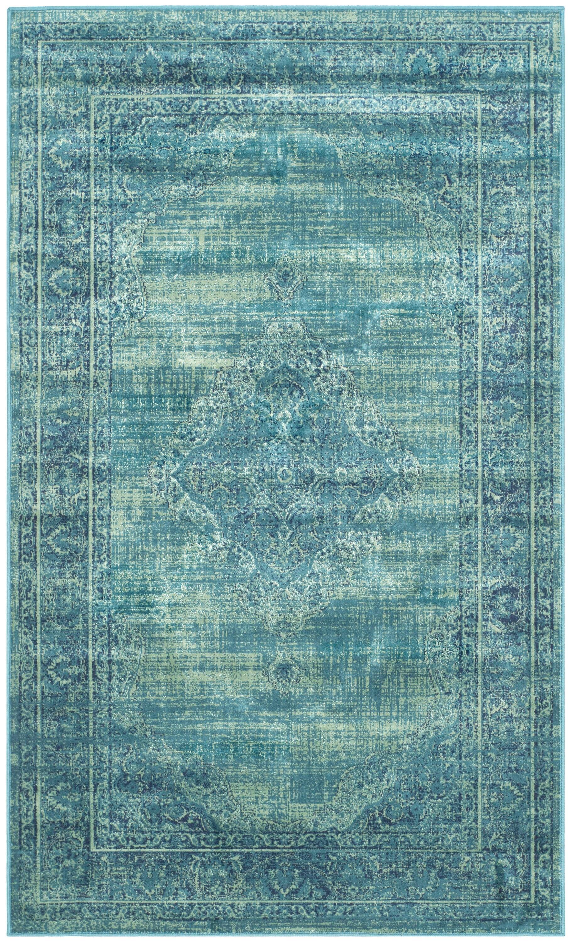 SAFAVIEH Vintage Kynaston Traditional Area Rug, Turquoise/Multi, 2' x 3'