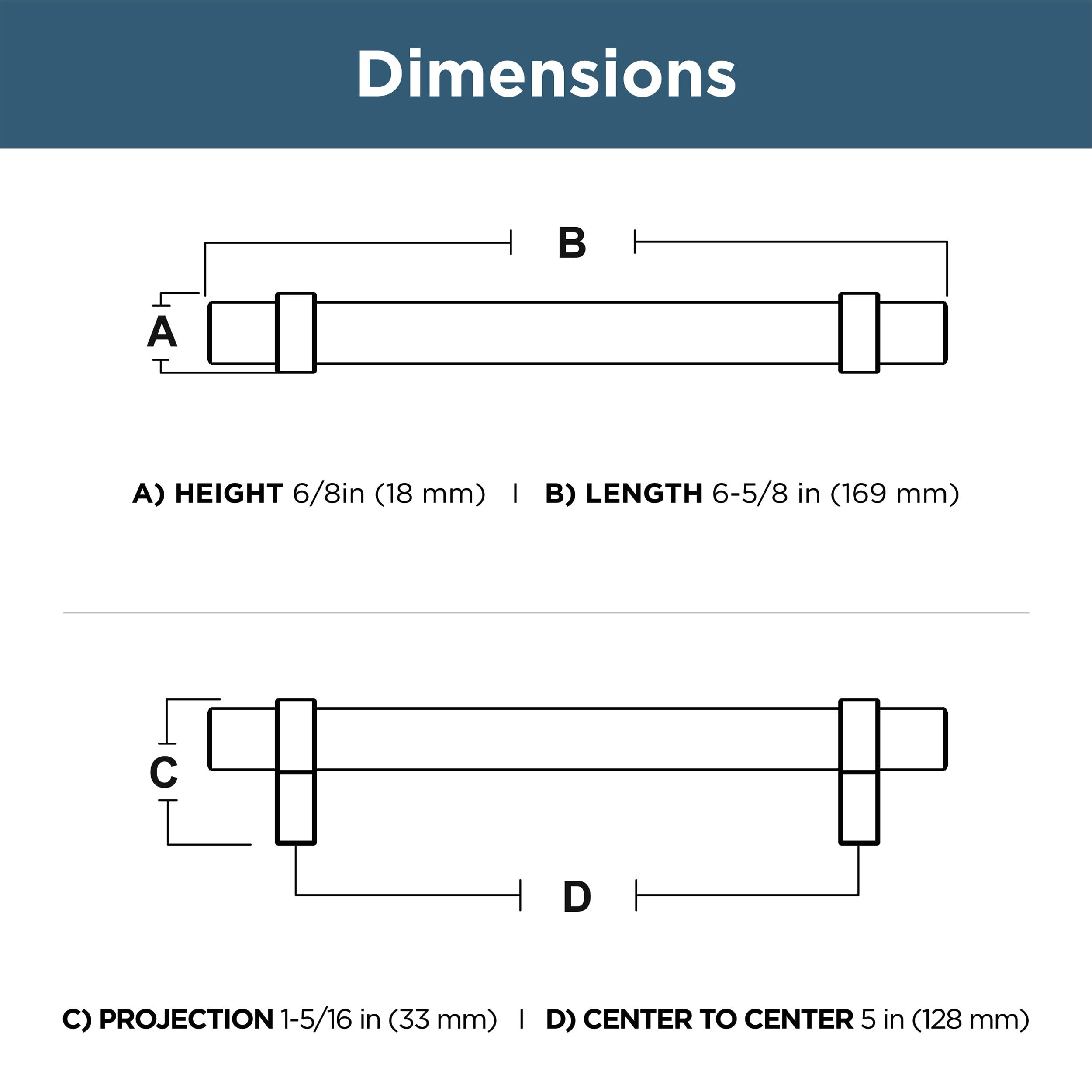 Franklin Brass Simple Wrapped Bar Cabinet Drawer Pull (Set of 10)