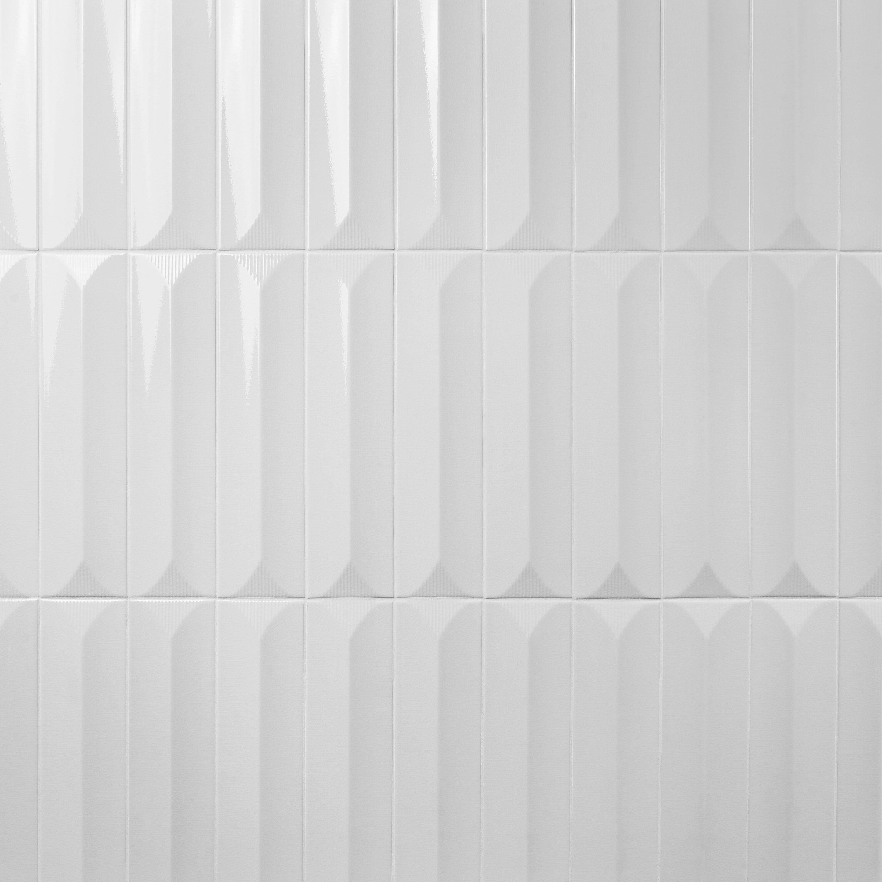 Radiant Inflex 4.43'' W x 17.62'' L Crackled Ceramic Subway Wall Tile (6.53 Sq. Ft. / Case)