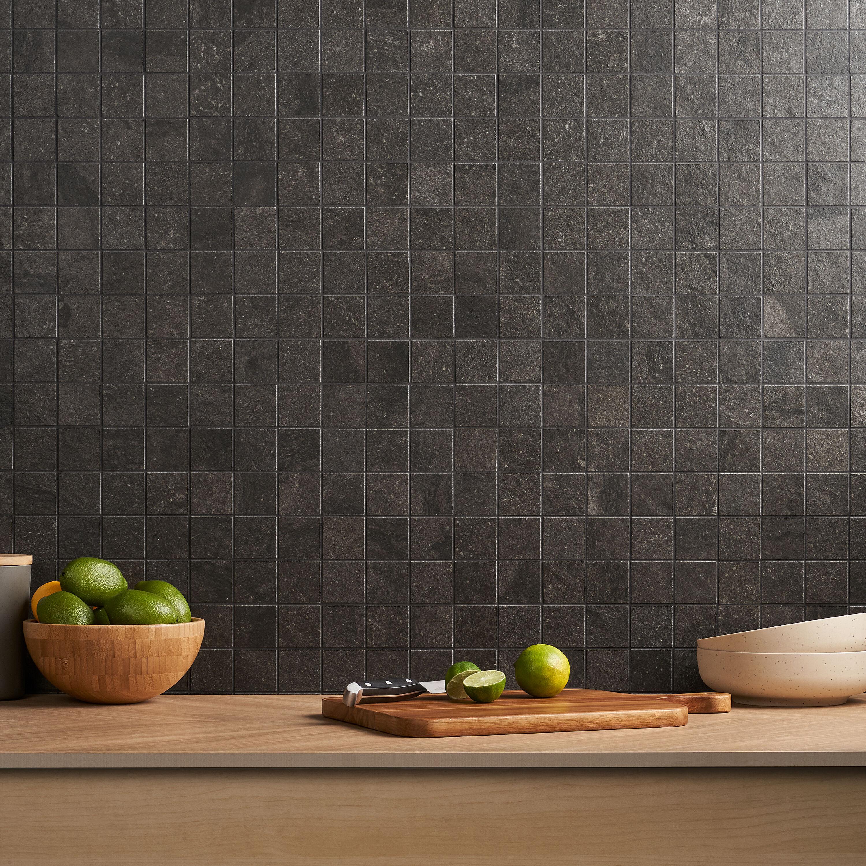 Dominion 11.81" x 11.81" Matte Porcelain Floor & Wall Mosaic Tile (0.97 Sq. Ft./Each)