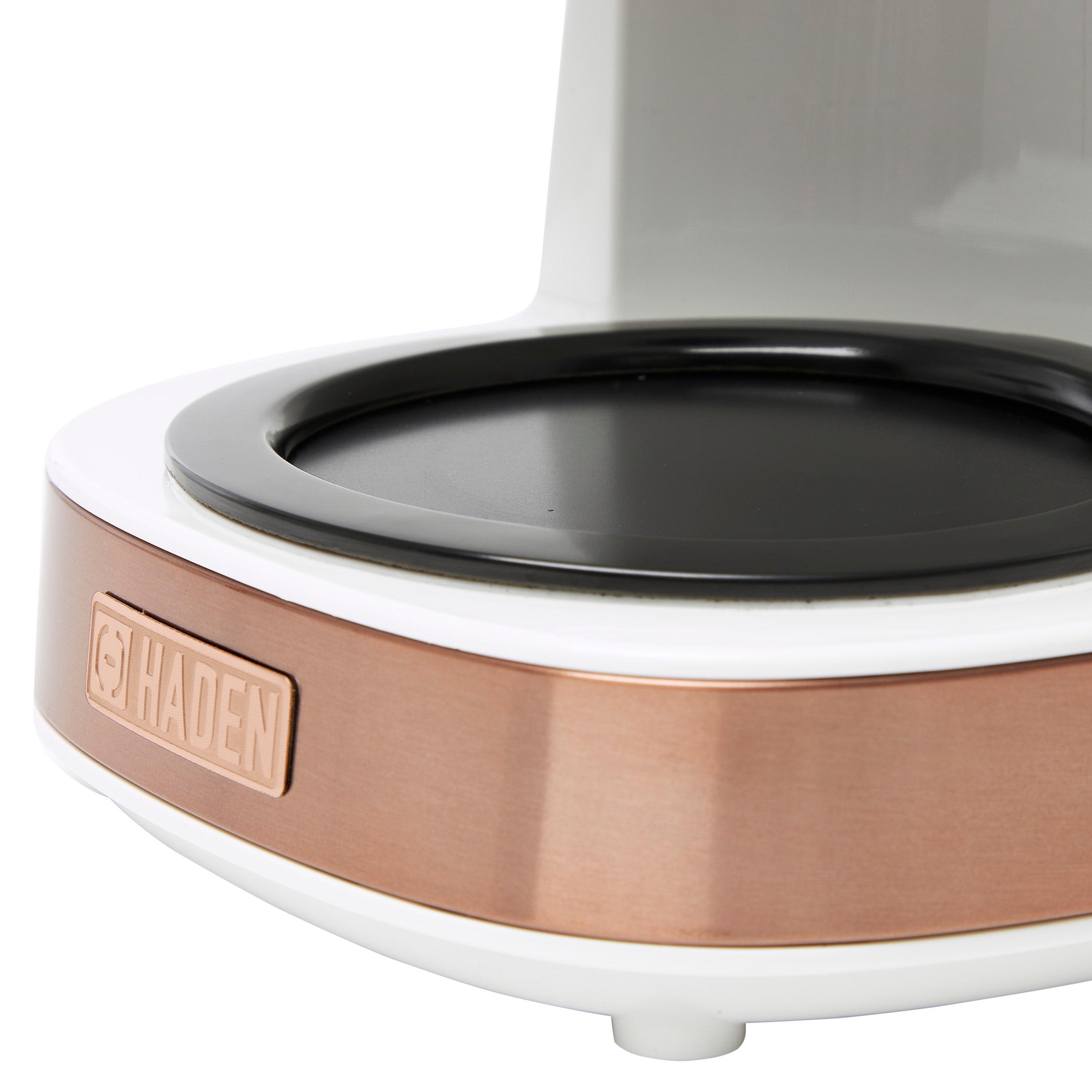 HADEN Heritage Ivory and Copper 12-Cup Programmable Coffee Maker