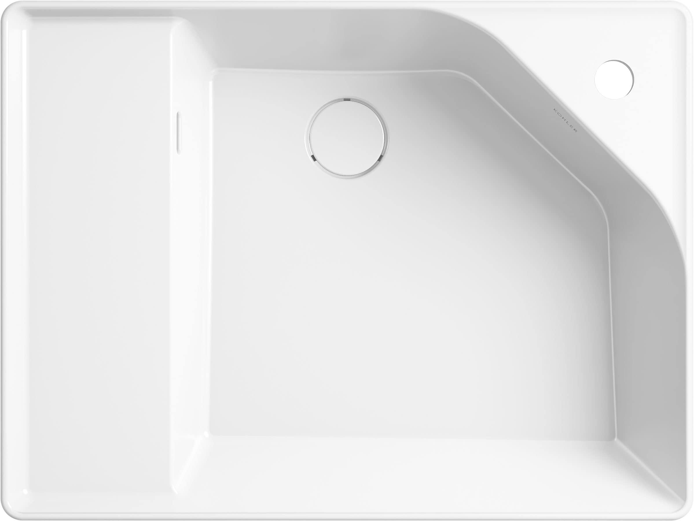 Spacity 24 In. Fireclay Vanity Top With Integrated Square Sink