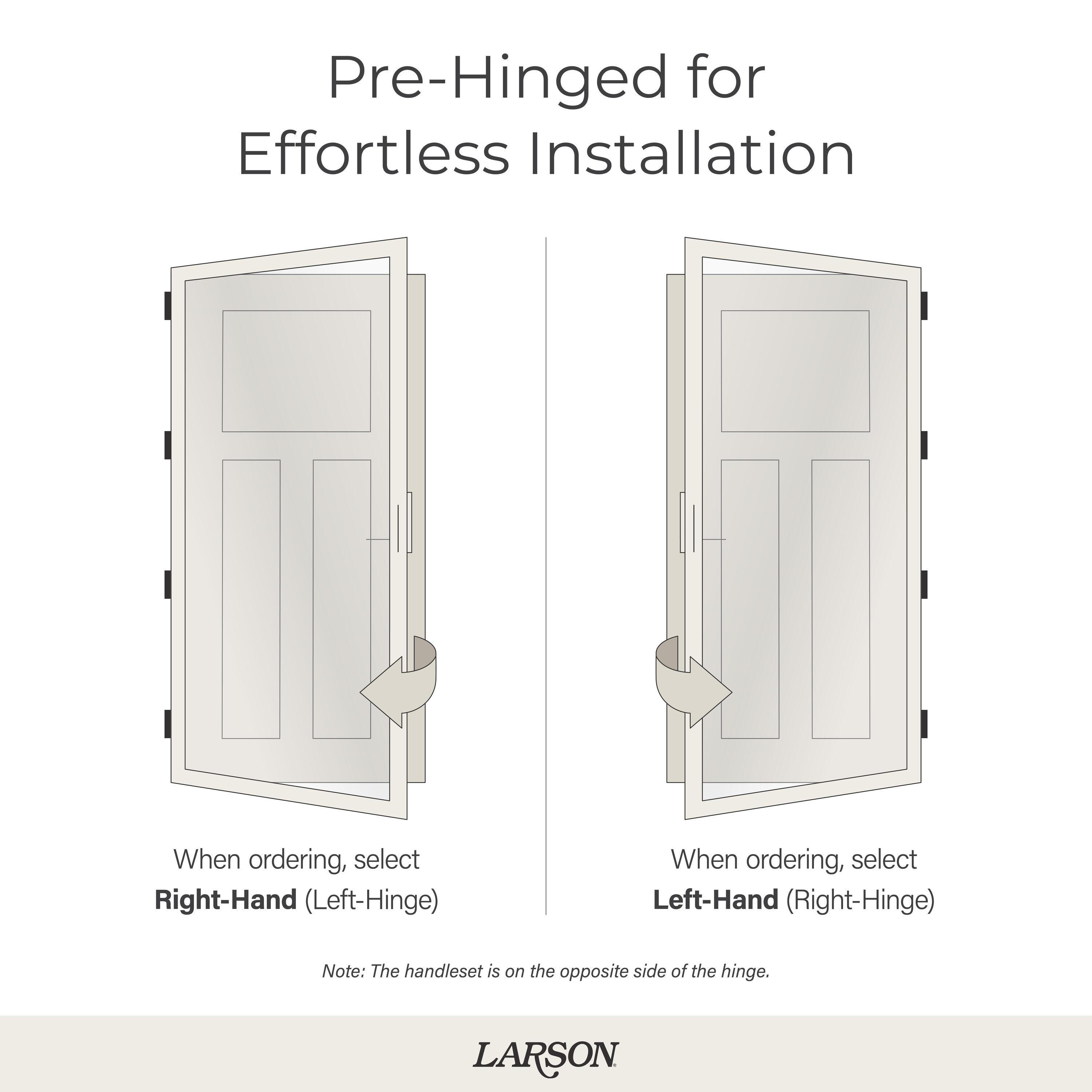 LARSON Platinum Interchangeable Full Glass Storm Door with Low-E (handle sold separately)